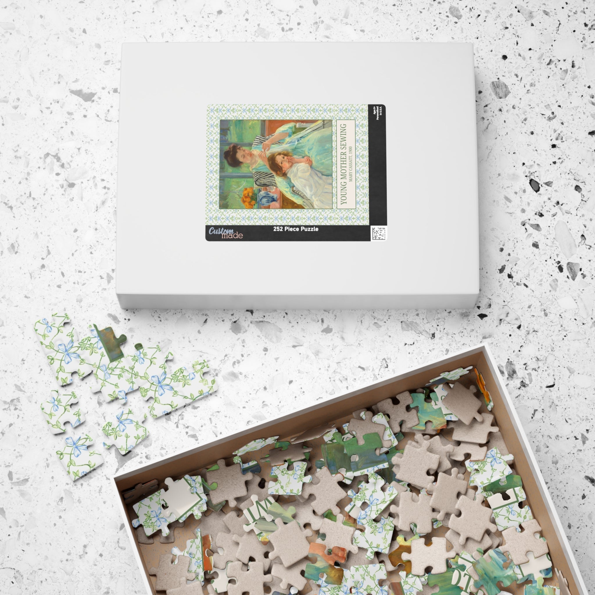 Young Mother Sewing by Mary Cassatt - Opal and June