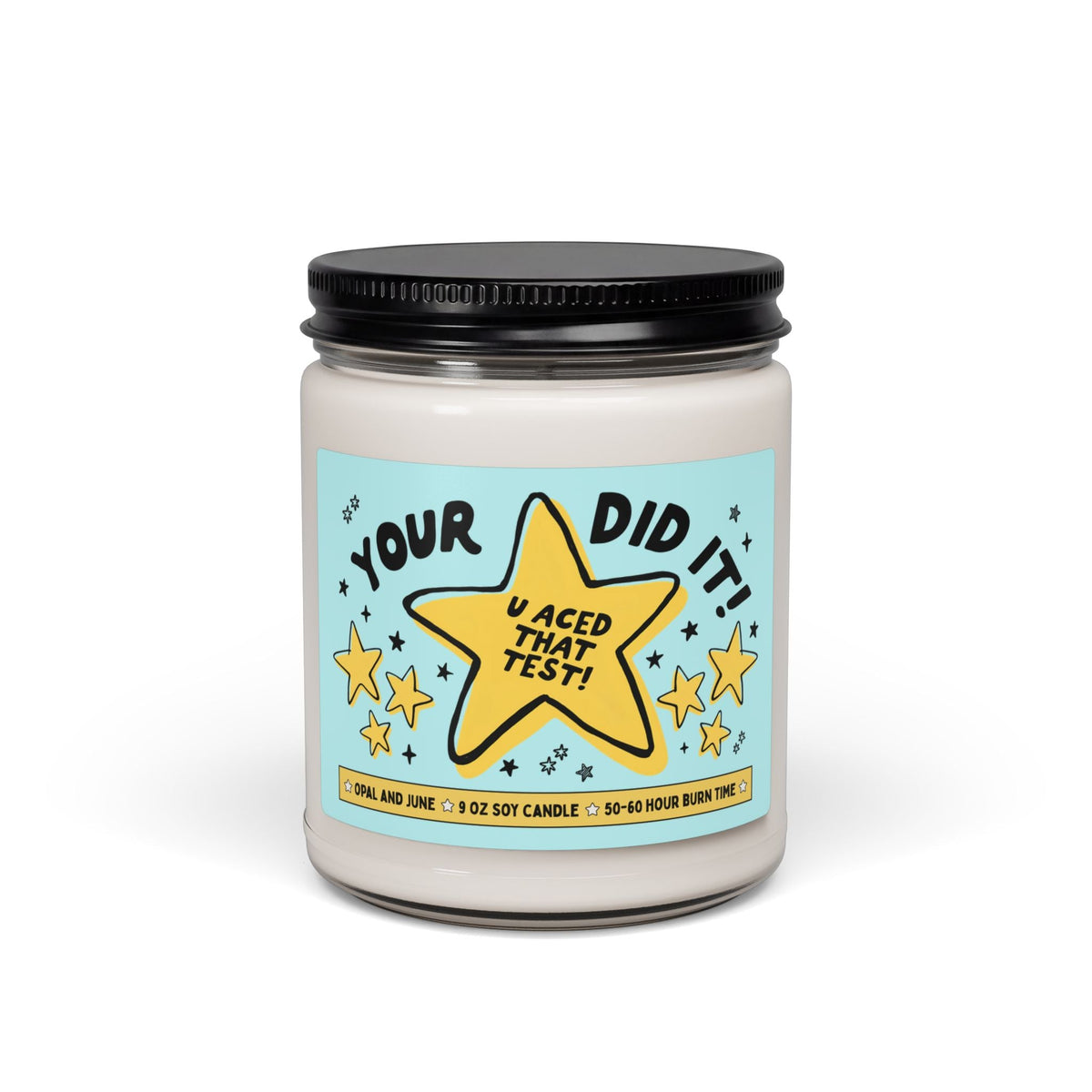 Your Did It! U Aced The Test! | Funny and Cute Congratulations Gift for High School or College Student, Gift from Tutor or Teacher - Opal and June