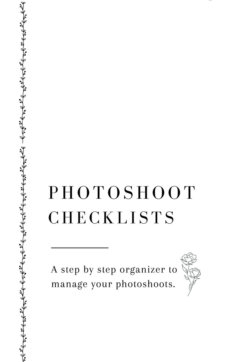 Photoshoot Checklists: Paperback