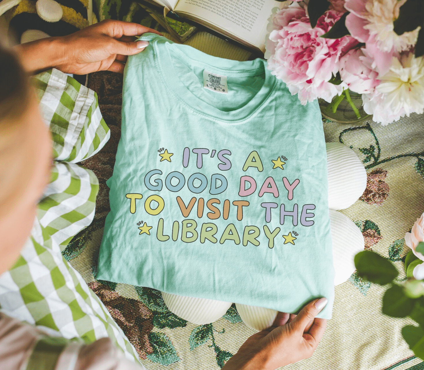 Cute Library Tee Shirts - Opal and June