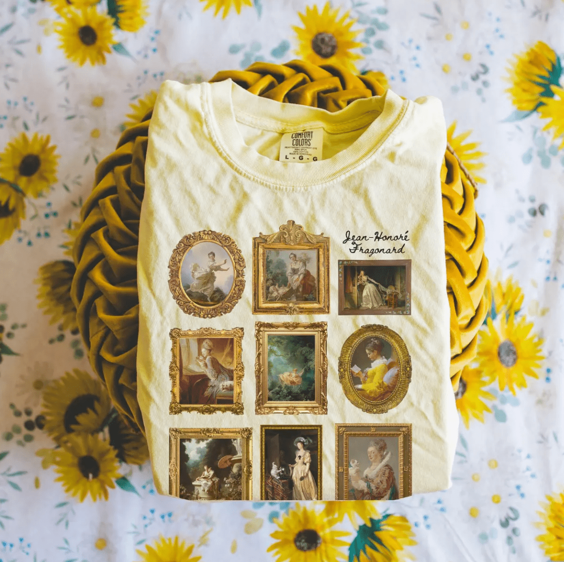 Jean-Honoré Fragonard Rococo Art History Tees - Opal and June