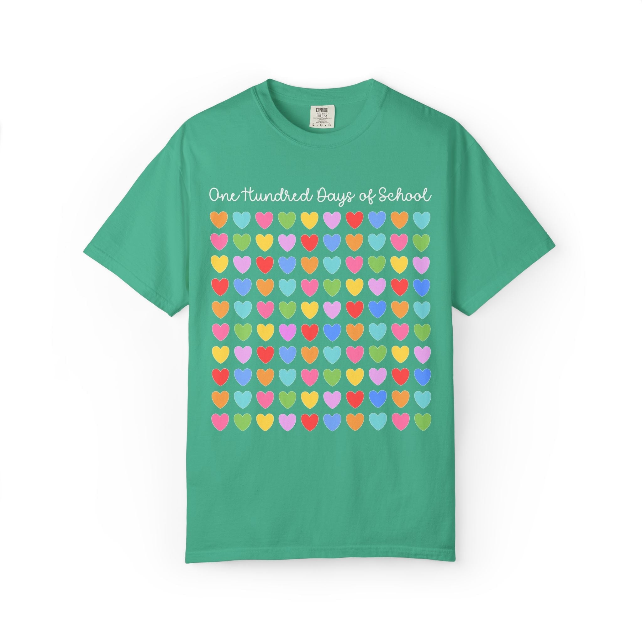 100 Days of School Heart T-Shirt - Opal and June