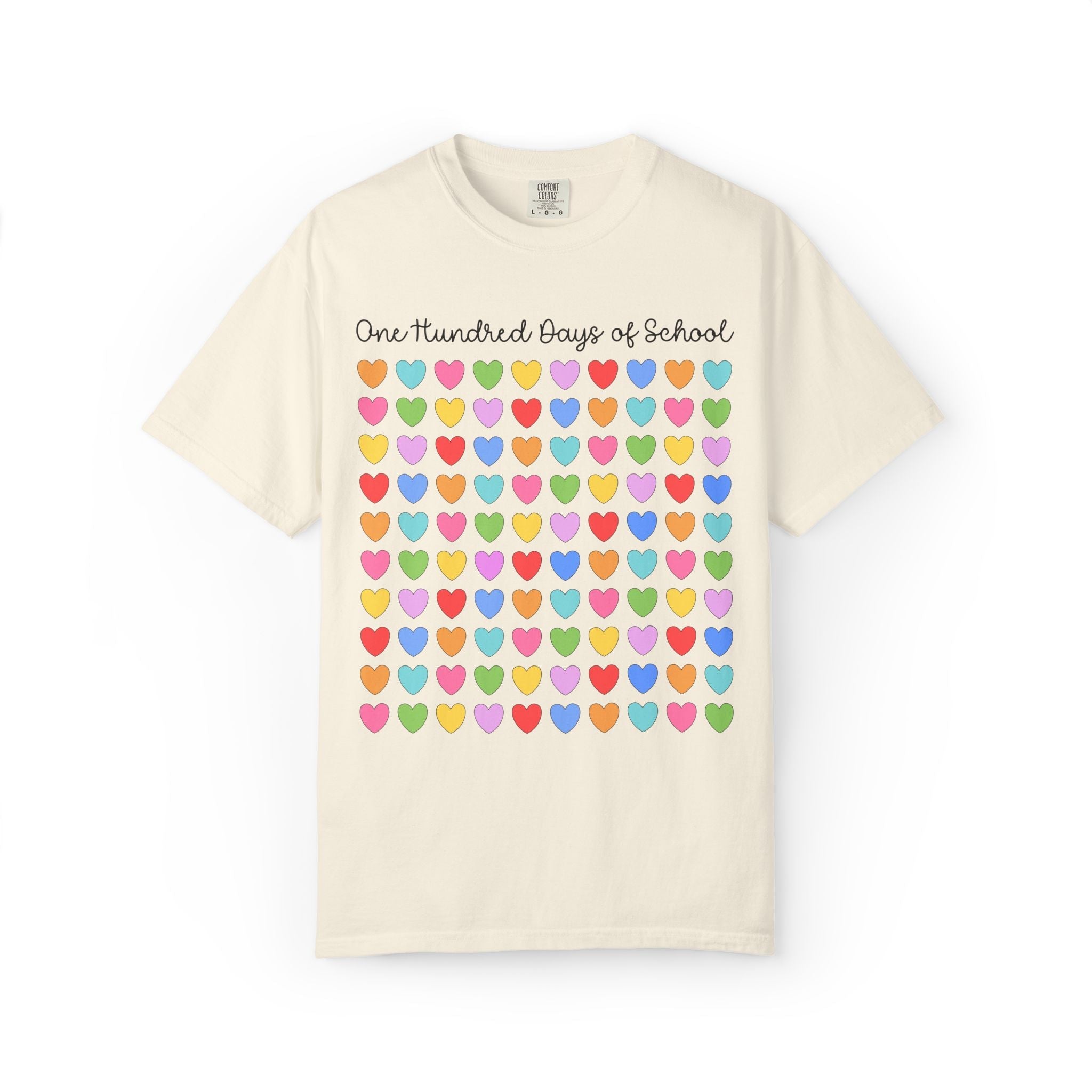 100 Days of School Heart T-Shirt - Opal and June