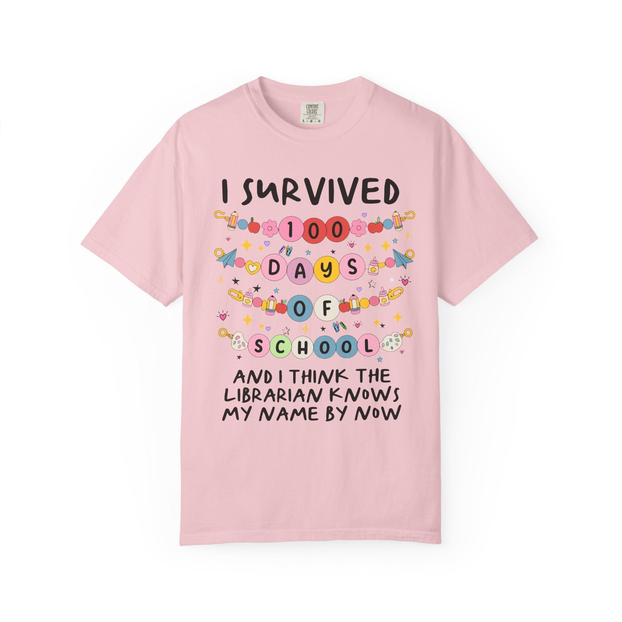 100 Days of School Matching Teacher Tee Shirts with Funny Sarcastic Sayings: Cute Elementary School Teacher Group T-Shirt with Stars - Opal and June