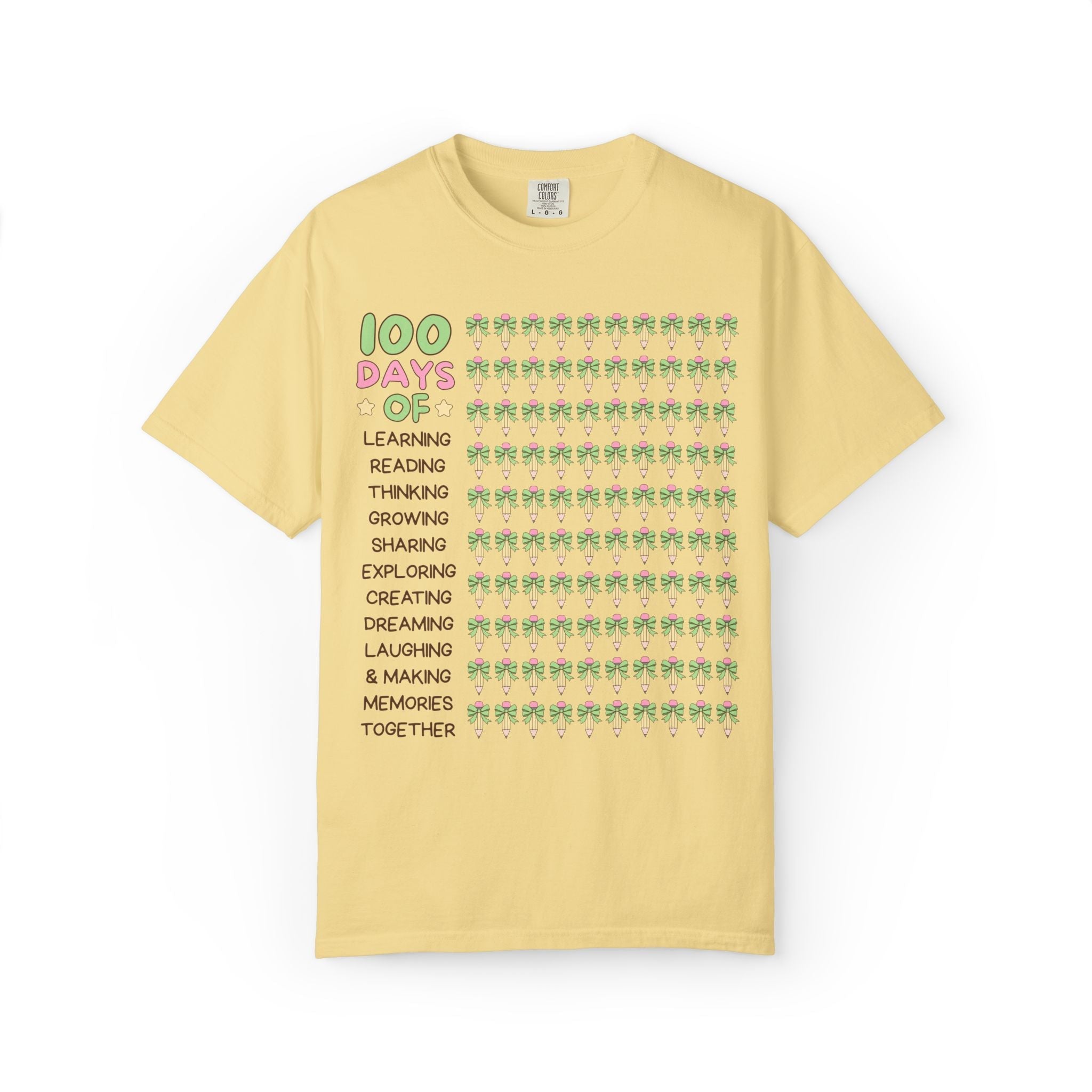 100 Days of School T-Shirt with Pencils and Bows - Opal and June