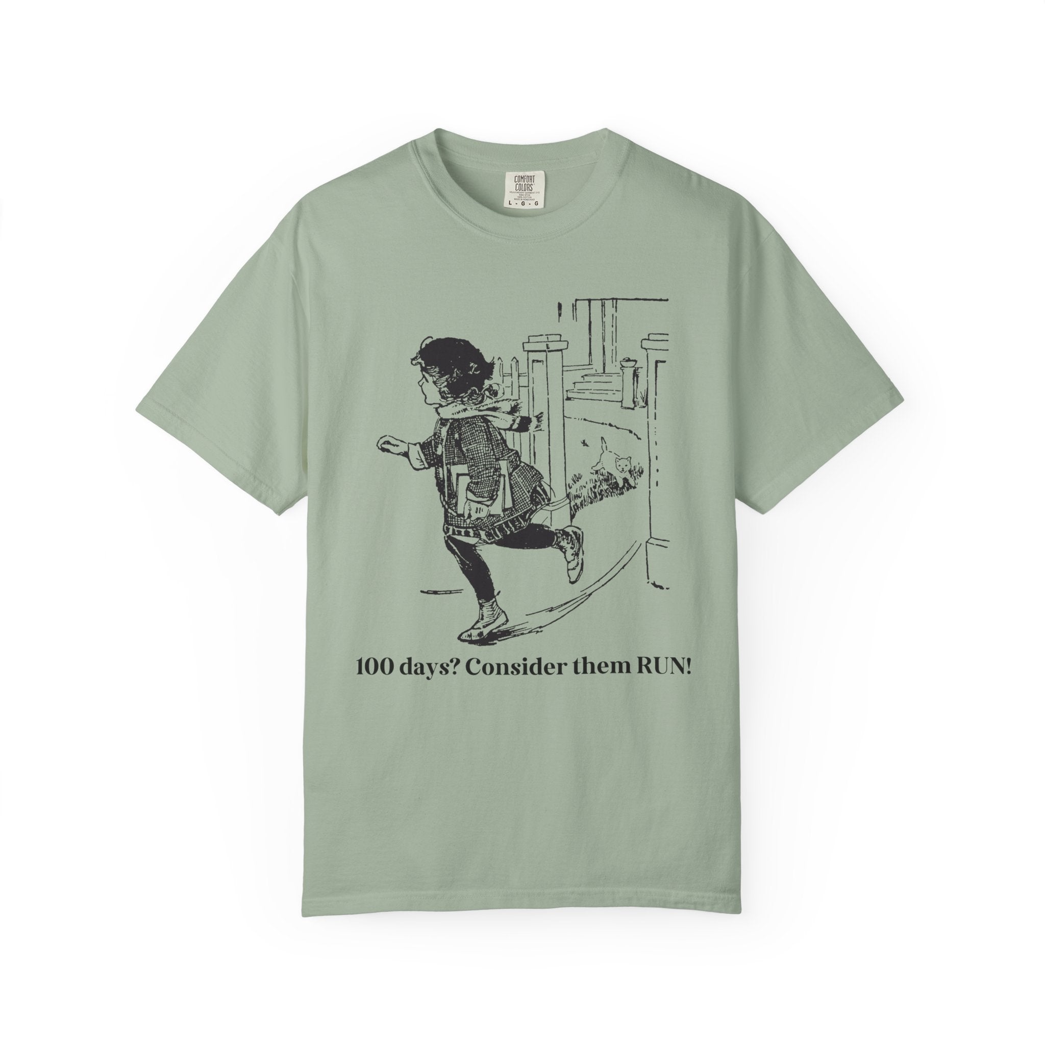 100 Days of School Teacher Tee Shirt for Cat Lover, Cute Vintage Aesthetic T-Shirt for Hundredth School Day, Matching School Office Staff T - Opal and June
