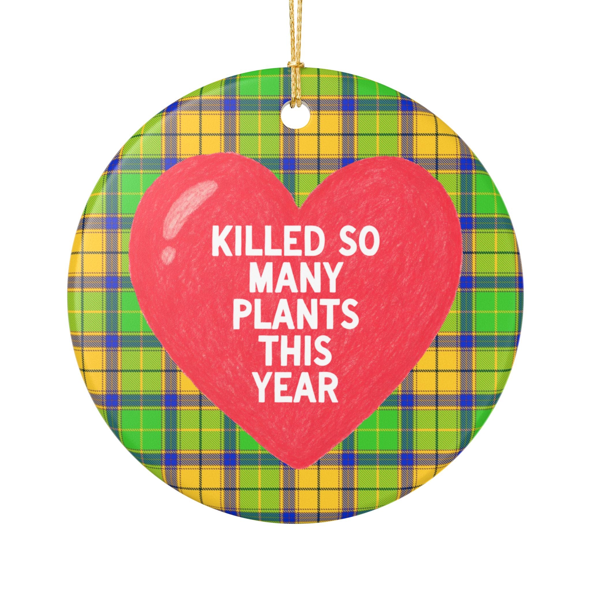 Funny Plant Lover Houseplant Mom Nostalgic Ornament for Friend with a Black Thumb: Killed So Many Plants This Year Garden Lover Gift