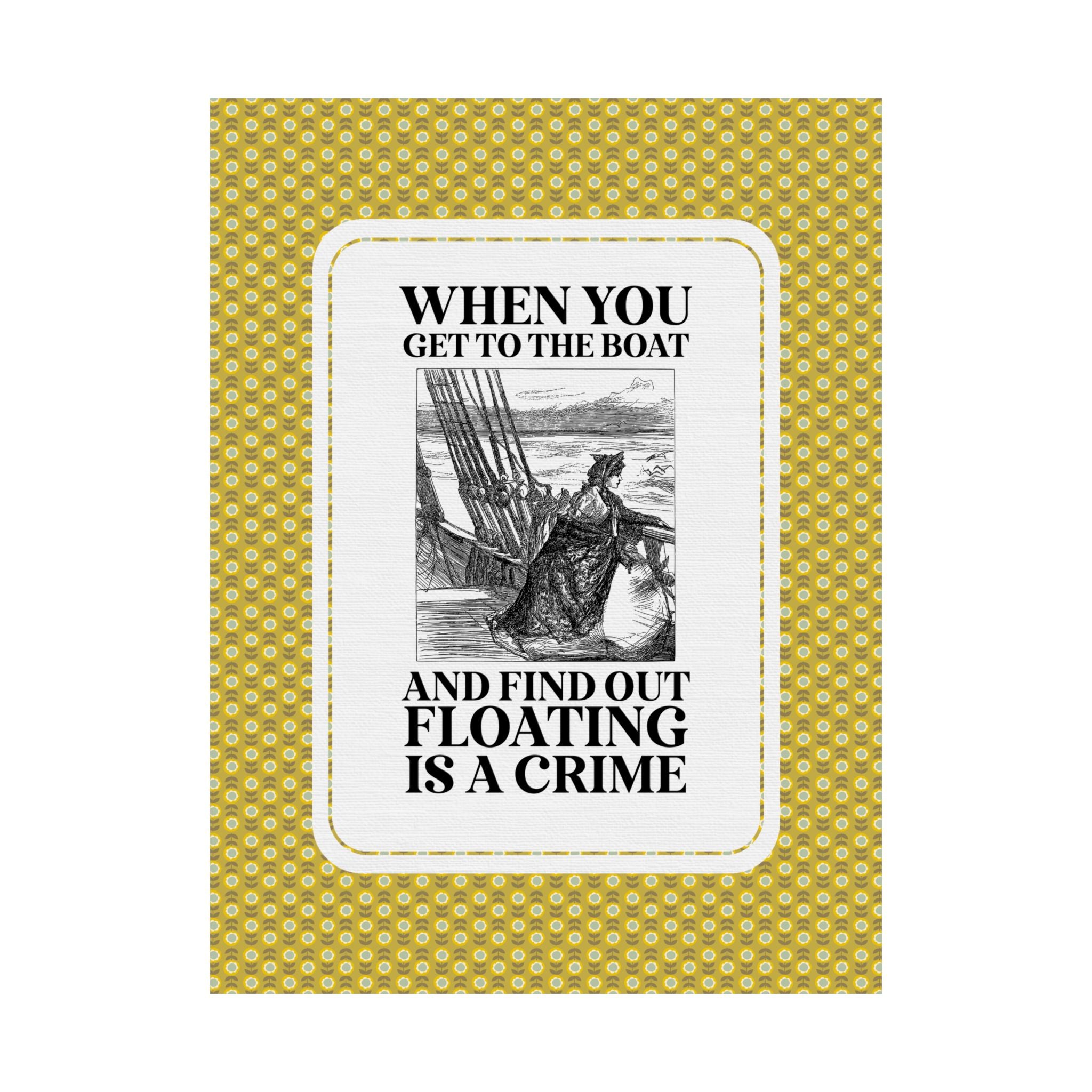 Witch Trial History Poster Print, Spooky Season European and American Witchy History Print, Witch Swimming Test, Women's History Month