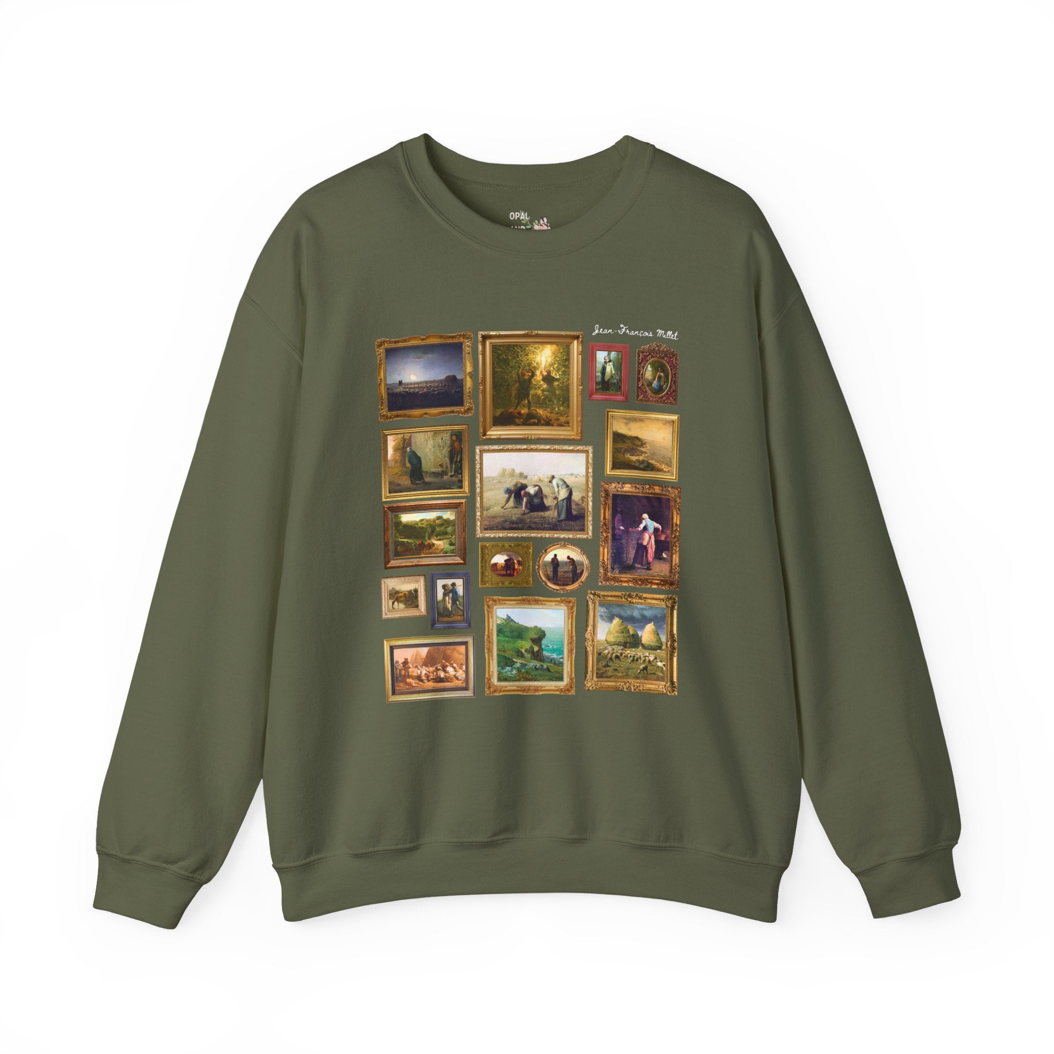 Jean-François Millet Famous Paintings Sweatshirt, French Art History Buff Gift, Cute European Art History Lover Crewneck, Realism Art Movement