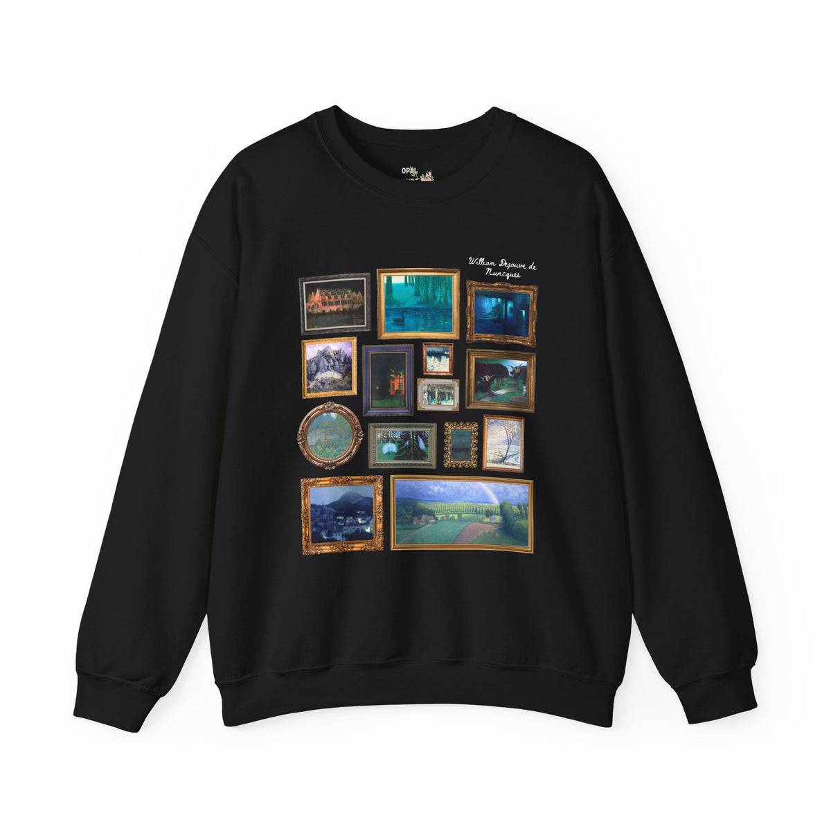 William Degouve de Nuncques Famous Painting Sweatshirt for Art Historian or Art History Lover: 19th Century Art, Belgium Symbolism Art Crewneck