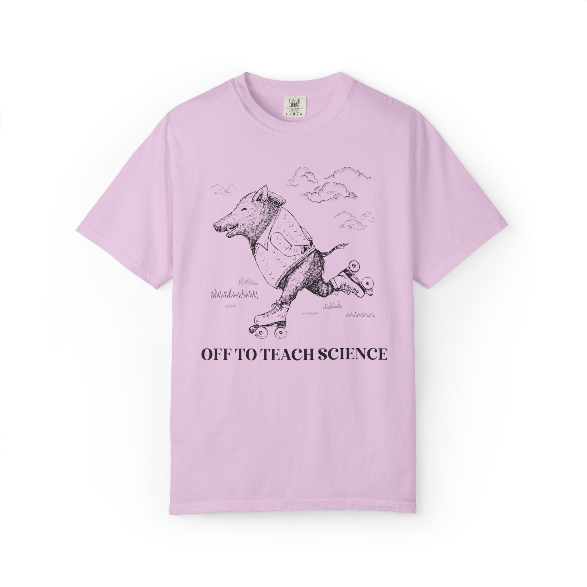 Off to Teach Science: Funny Razorback Tee Shirt for Teacher Team, Nostalgic Animal Lover Back to School T-Shirt