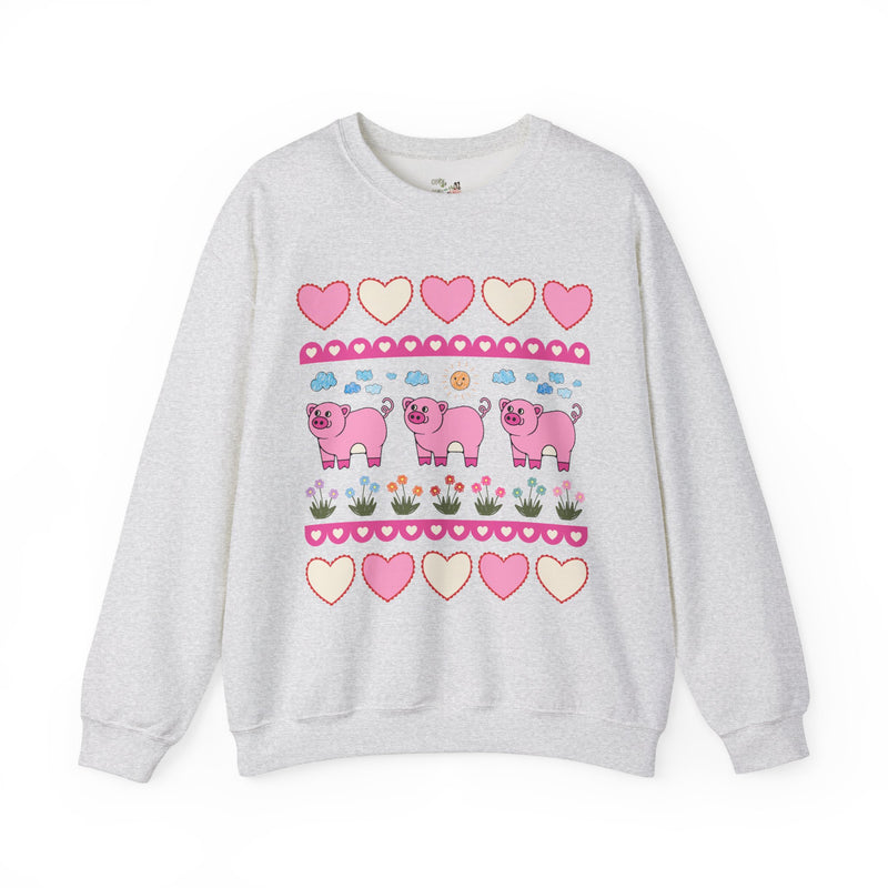 Adorable Doodle Pig Sweatshirt