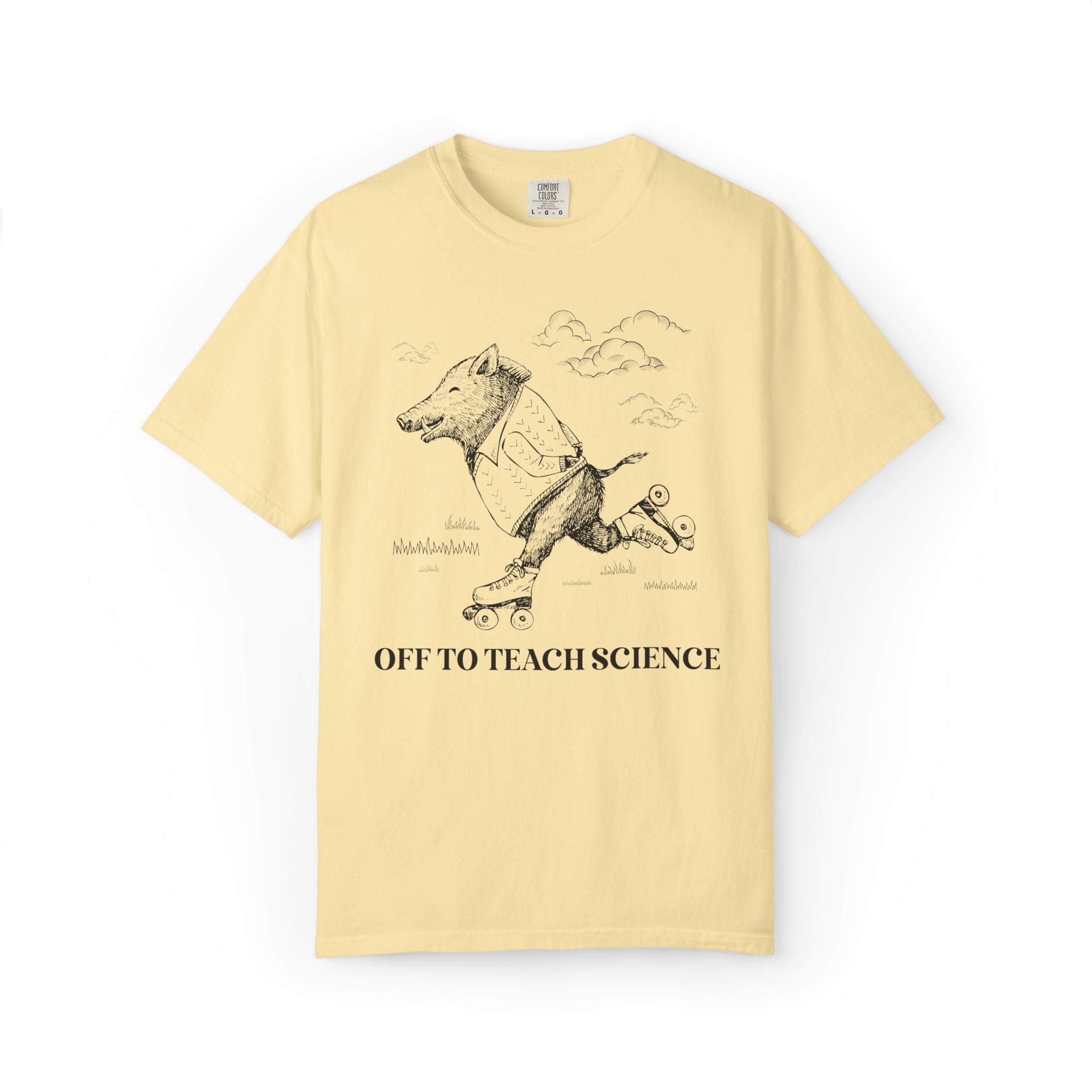 Off to Teach Science: Funny Razorback Tee Shirt for Teacher Team, Nostalgic Animal Lover Back to School T-Shirt