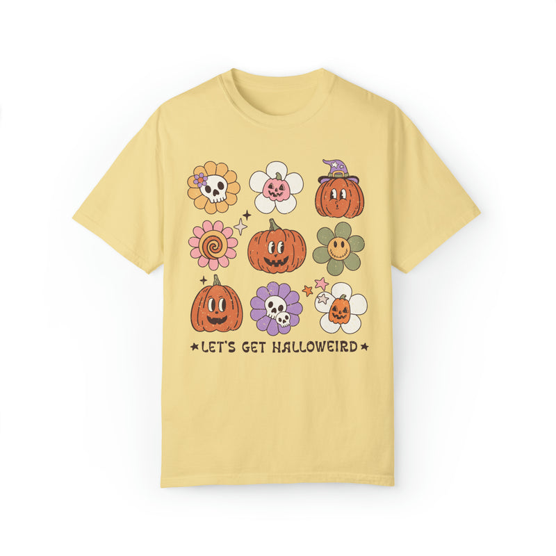 Funny Halloween Shirt with Distressed Retro Aesthetic: Let's Get Halloweird