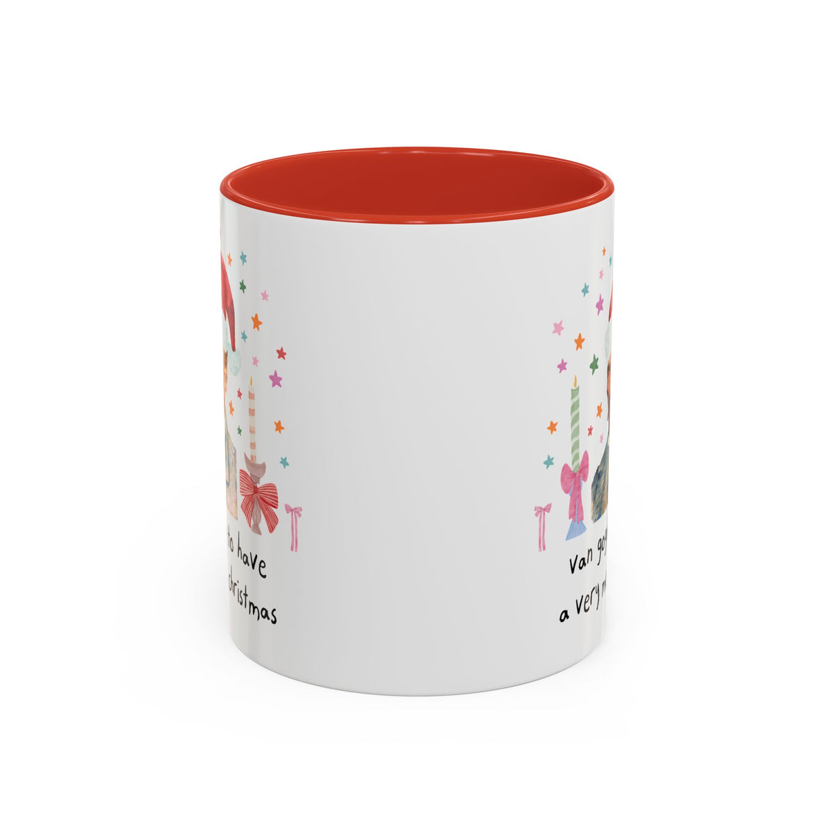 Christmas Art History Buff 11 Oz Mug with Vincent Van Gogh:Van Gogh-ing to Have a Very Merry Christmas, Silly Famous Painting Xmas Mug