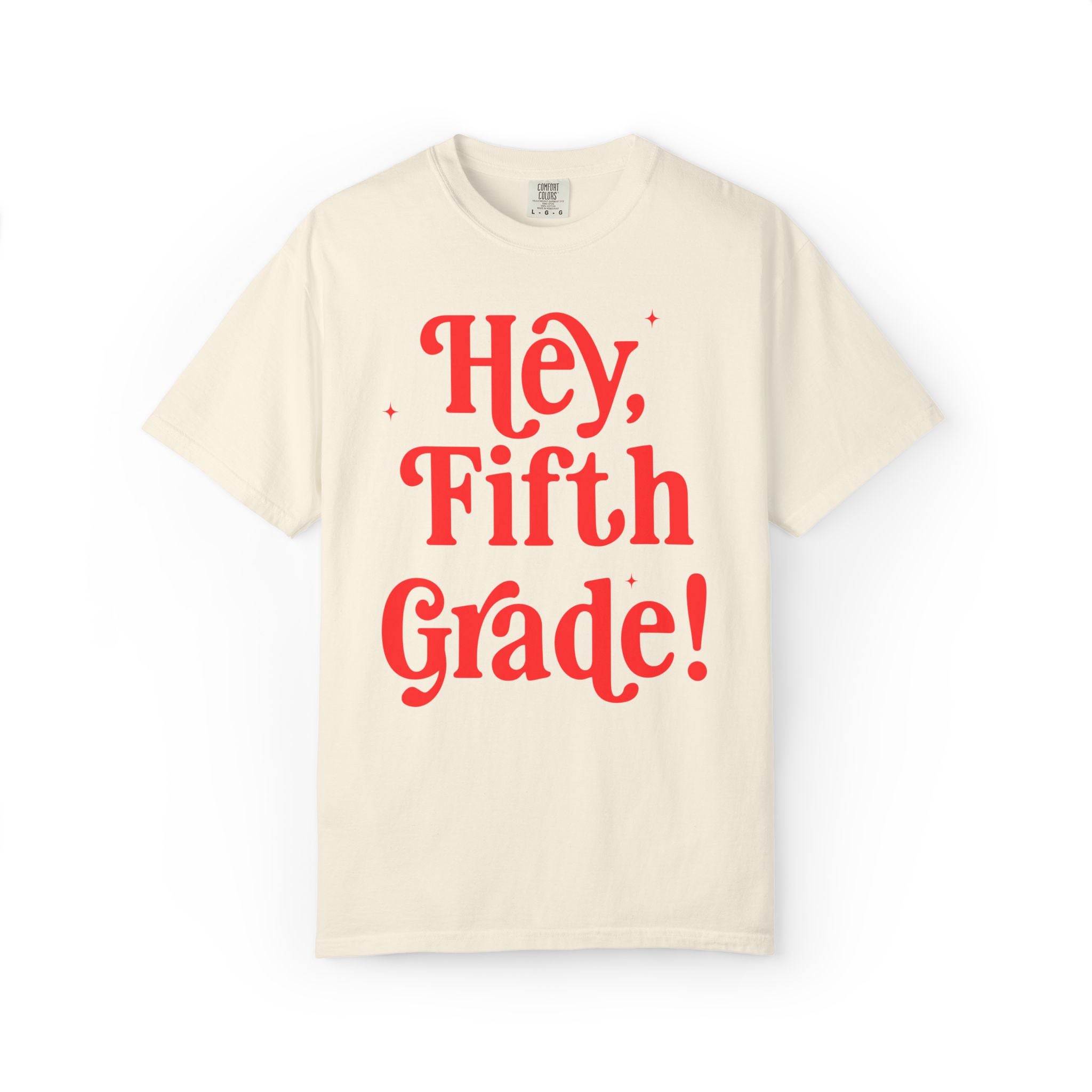 Hey Fifth Grade Back to School Matching Teacher T-Shirt, Cute Fifth Grade Teacher Team or Fifth Grade Team Tee, Paraprofessional Gift