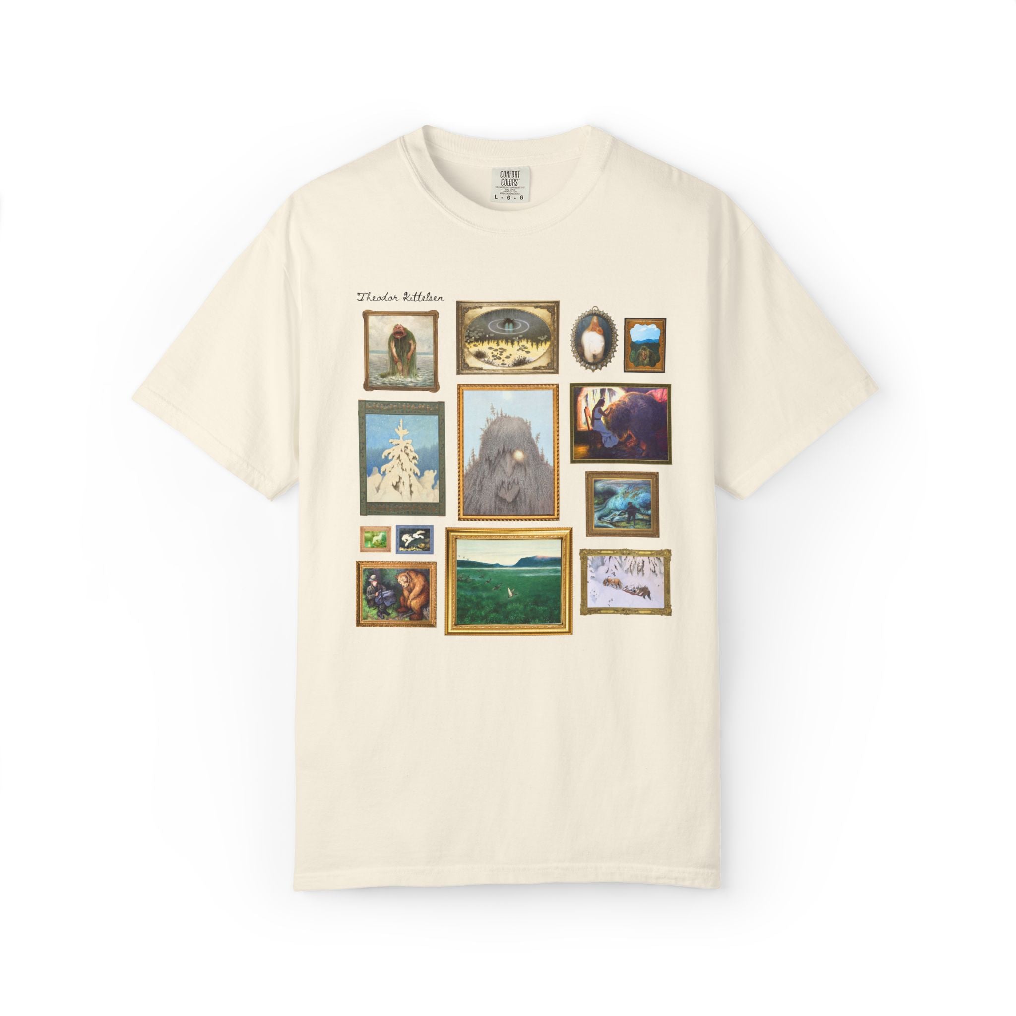 Theodor Kittelsen Art Historian Tee Shirt: Norwegian Art History, Early 1900s and Late 19th Century Fairy Tale and Folk Tale Famous Paintings