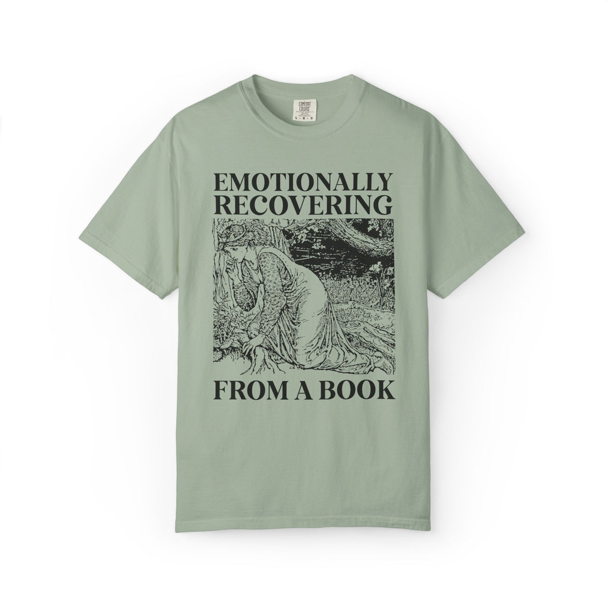 Emotionally Recovering from a Book Tee Shirt for Romance Reader or Fantasy Reader, Cute Bookish Tee for Medieval Historical Fiction Bookworm