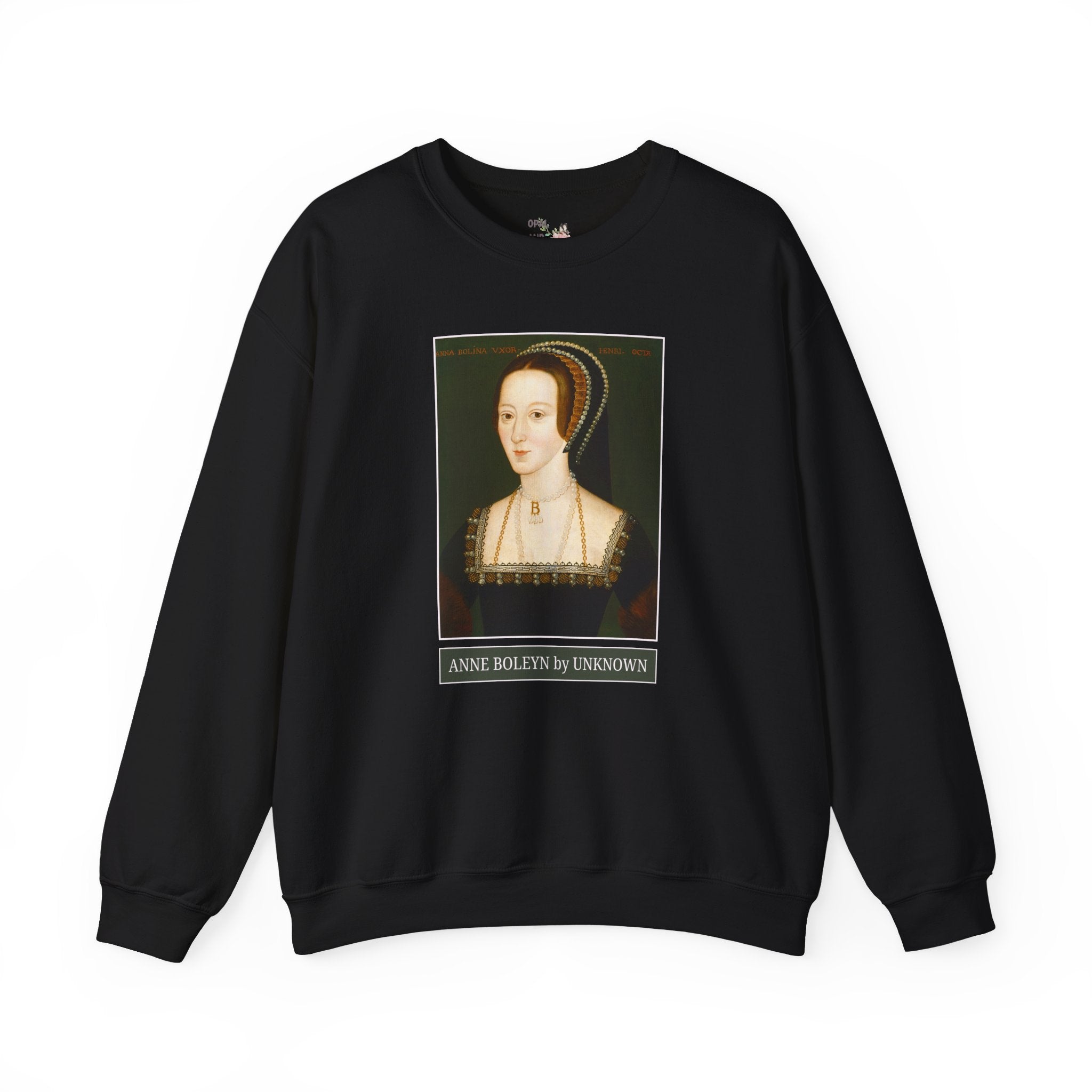 Anne Boleyn Art History Sweatshirt: Famous Painting of Anne Boleyn, Tudor History Famous Queens Crewneck, Women's European History Shirt