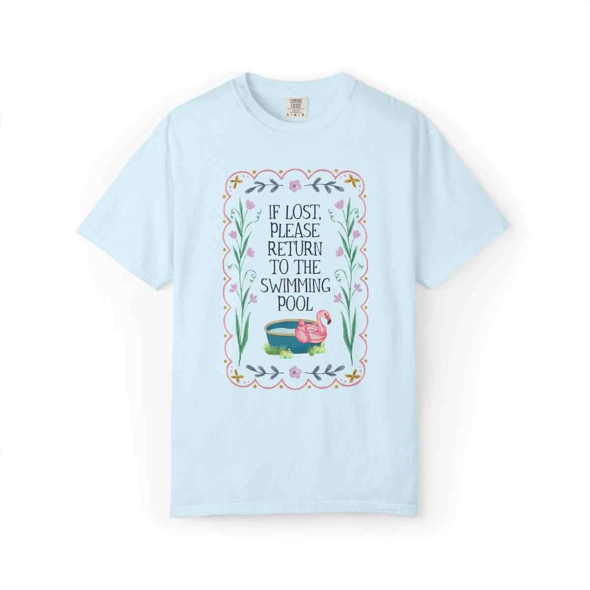 Gift for Swimmer: If Lost, Please Return to the Swimming Pool, Funny Sarcastic Nostalgic T-Shirt for Mom with a Pool or High School Swim Team