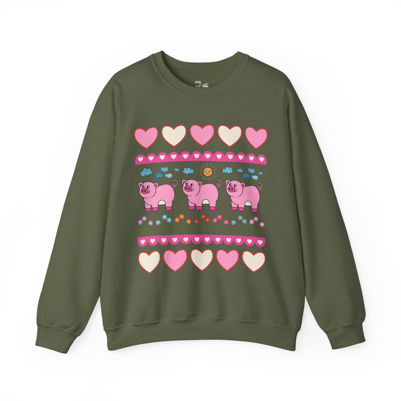 Adorable Doodle Pig Sweatshirt