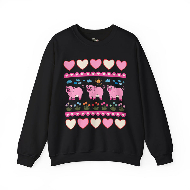 Adorable Doodle Pig Sweatshirt