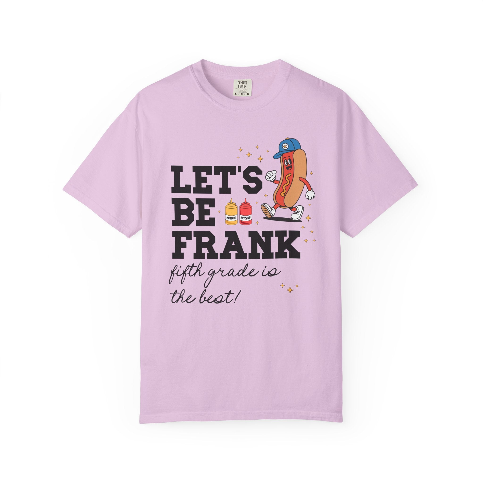 Elementary Teacher Shirt: Lets Be Frank Funny Hot Dog Tee, Matching Grade Level Team Shirt, Silly Primary School Librarian Teacher Gift