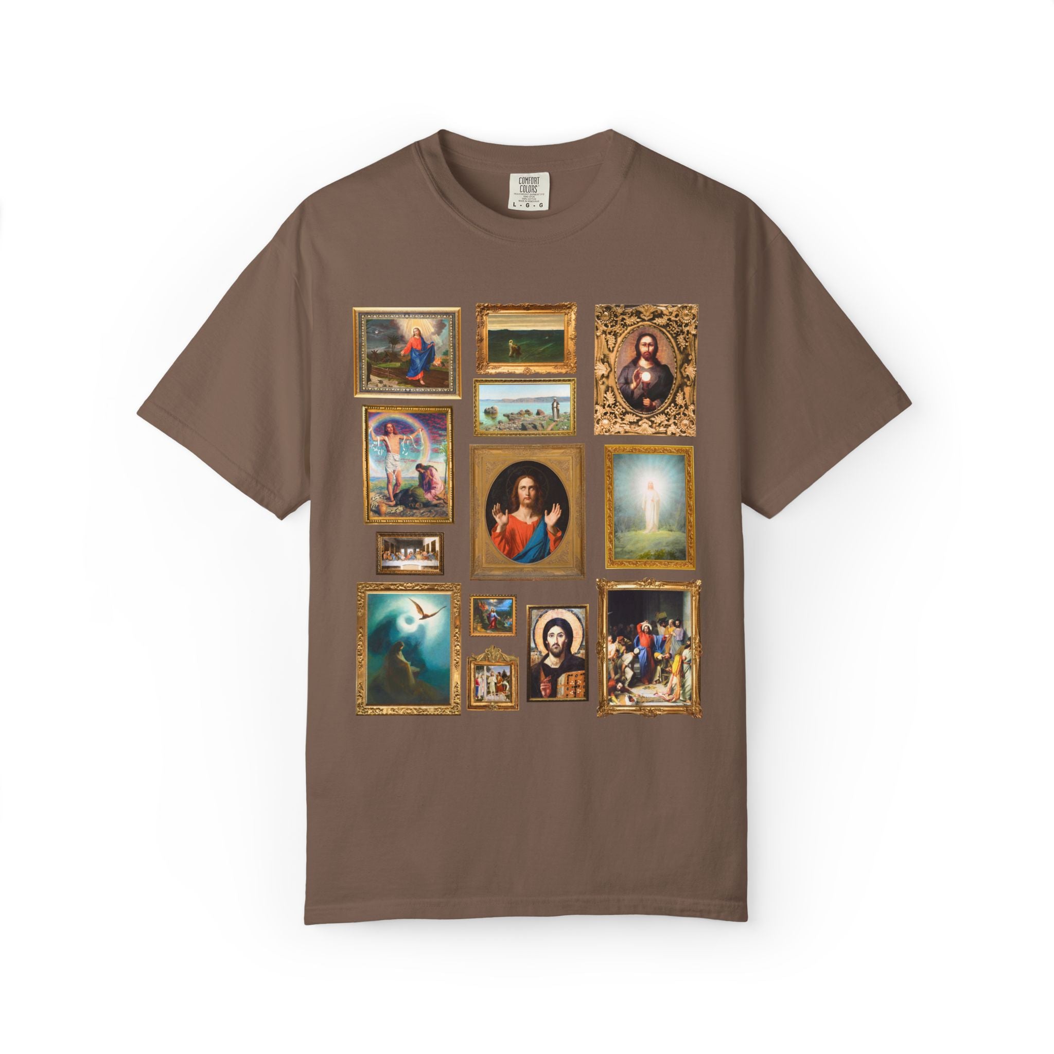 Jesus Art History Shirt with Famous Paintings of Christ, 19th Century Art History, Ancient Art History Lover, Christian Museum Lover Tee