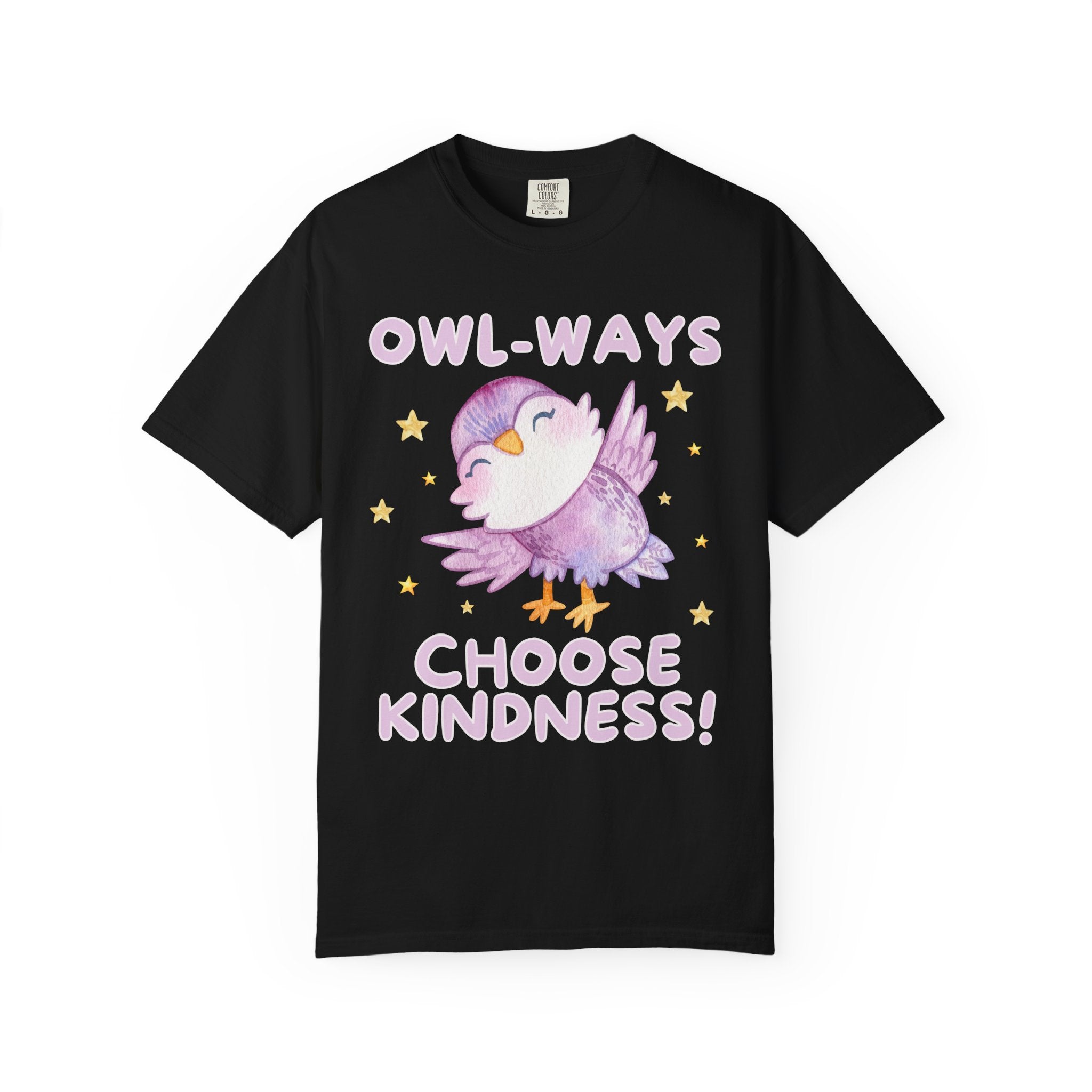 Cute School Teacher or School Librarian Tee Shirt for Friend Who Loves Owls: Owl-Ways Choose Kindness! Positive Affirmation Tee for Teacher