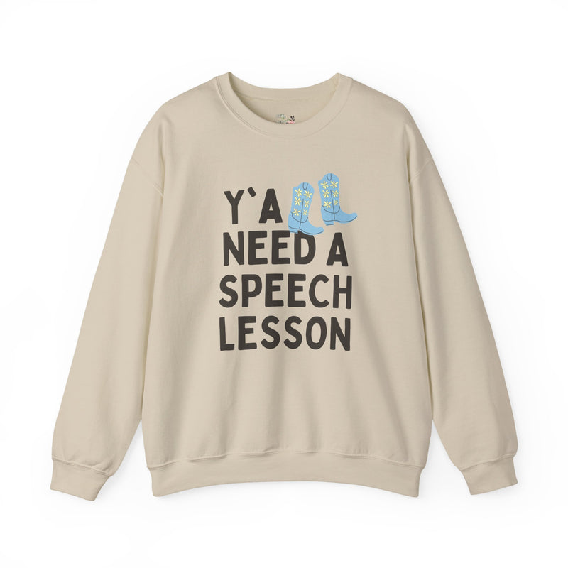 Speech Teacher Sweatshirt for Speech Therapist, Funny Saying Western Aesthetic Shirt for Speech Language Pathologist, Silly SLP Major Shirt