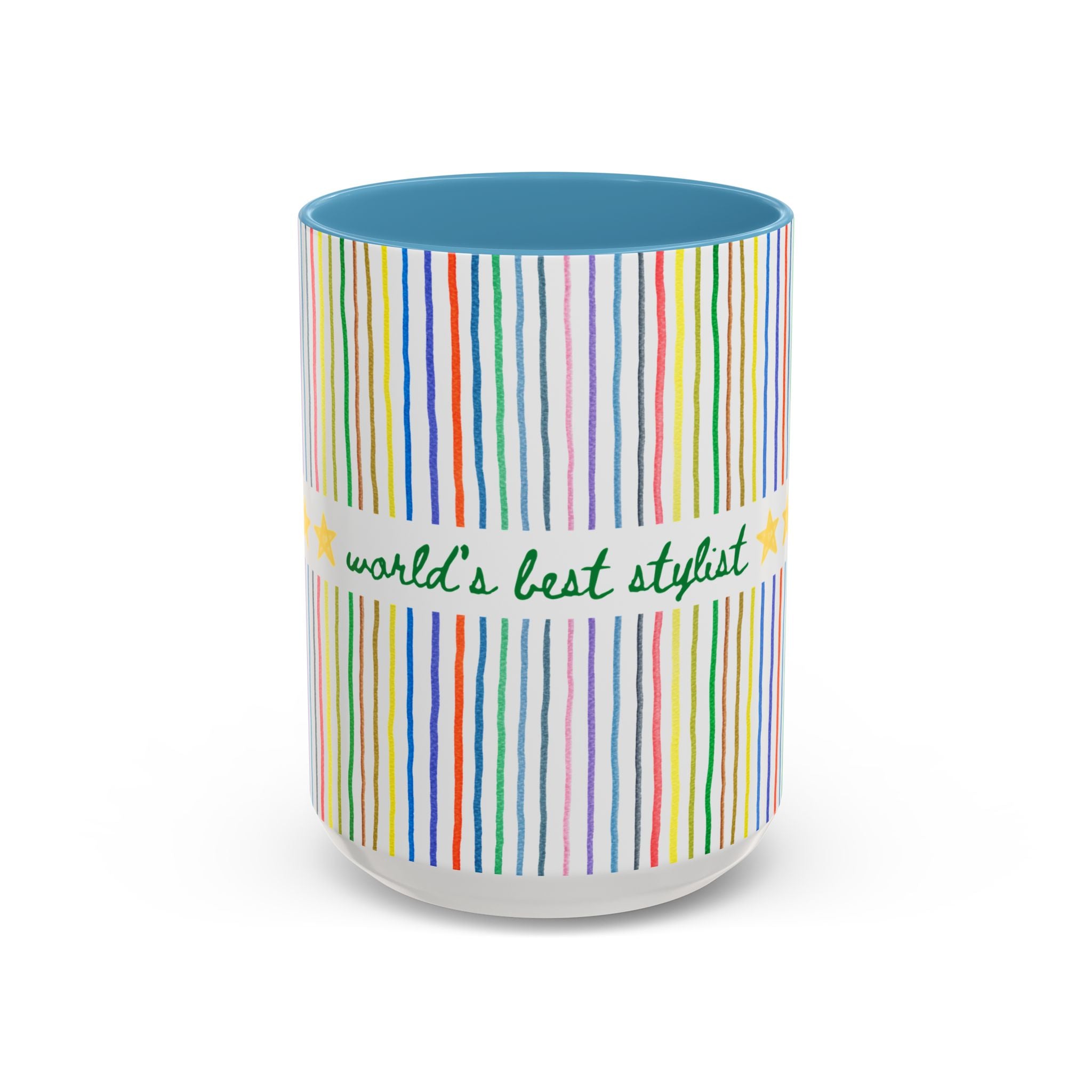 World's Best Stylist Coffee Mug: 15 Oz Coffee Mug for Hair Stylist, Cute Thank You or Appreciation Gift for Hair Stylist, Gift from Client