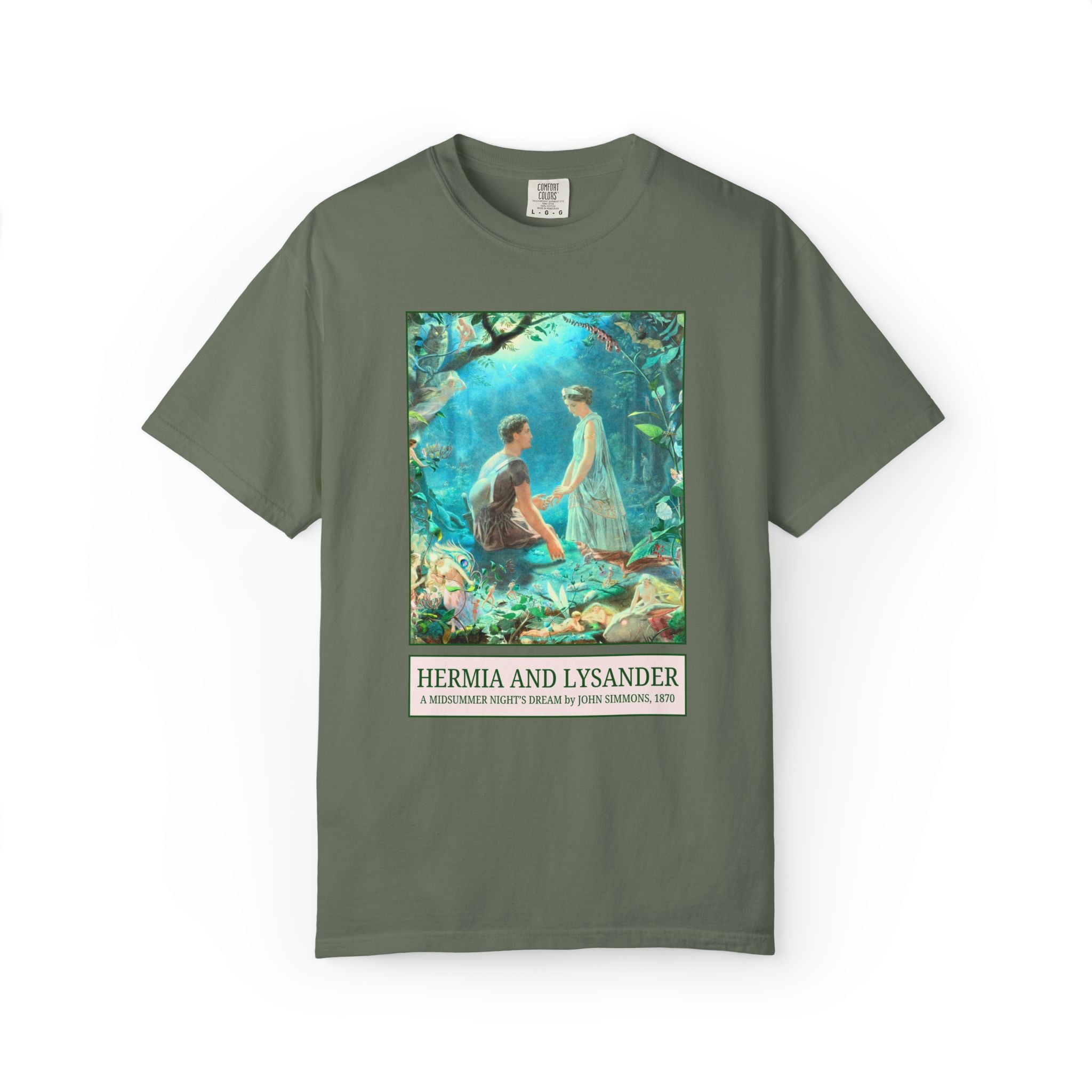 William Shakespeare Midsummer Night's Dream Art History Tee Shirt, Painting by John Simmons, High School or College English Teacher T-Shirt