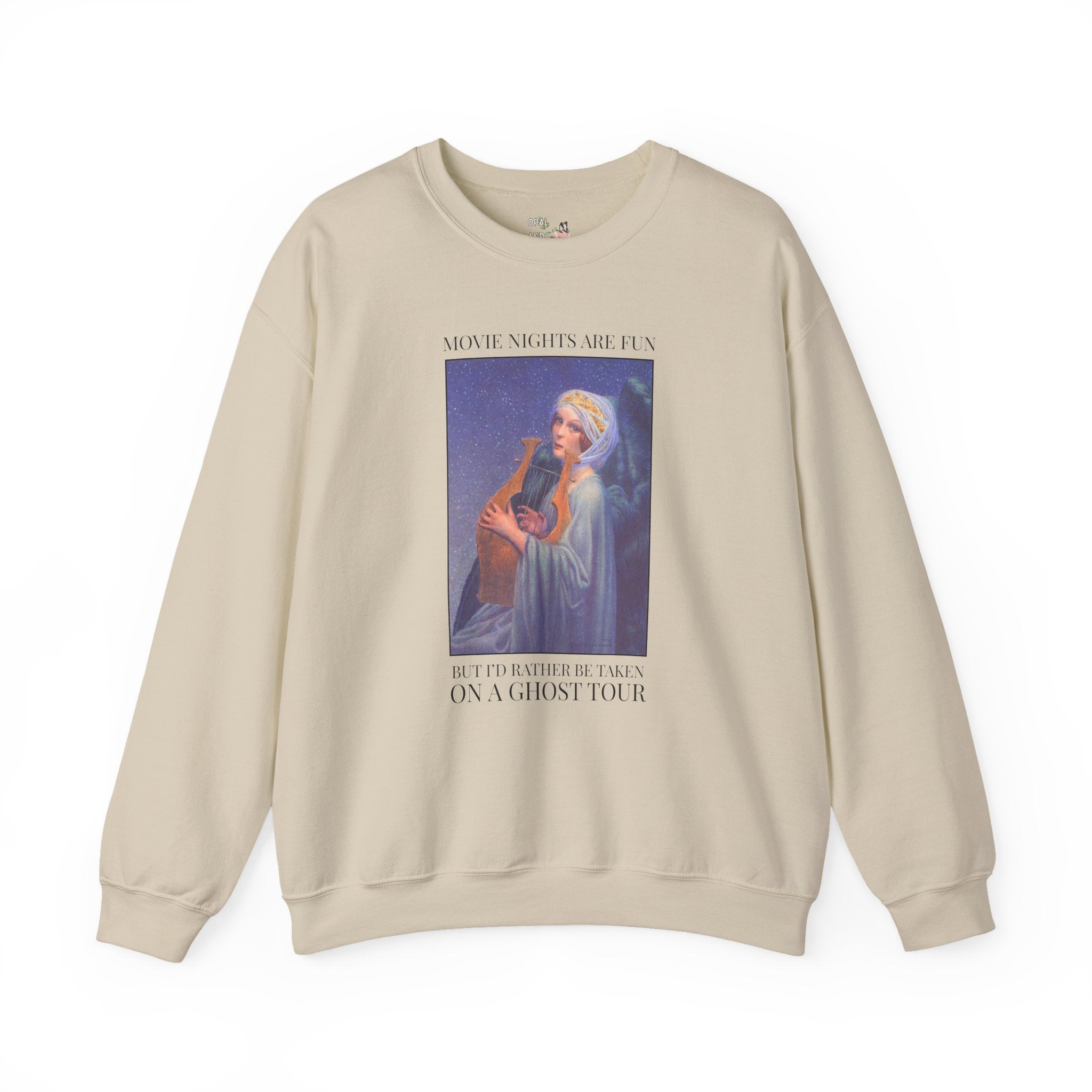 Spooky Season Art History Buff Sweatshirt for Friend Who Loves Ghost Tours, Spooky History Lover Gift, Colorful Halloween Ghost Lover Crewneck