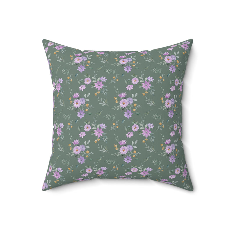Funny Floral Lion Pillow, Cottagecore Flowers: All I Want is a Nap