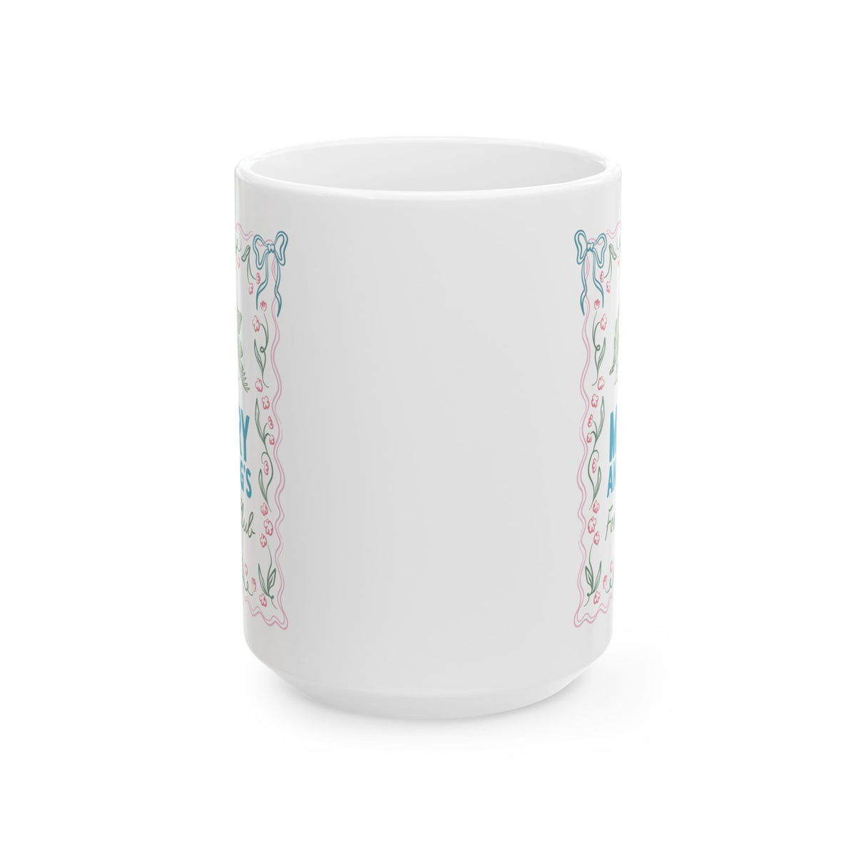 Mary Anning's Fossil Club Coffee Mug with Bows: Women's History Paleontologist or Dinosaur Lover Gift for UK History Buff