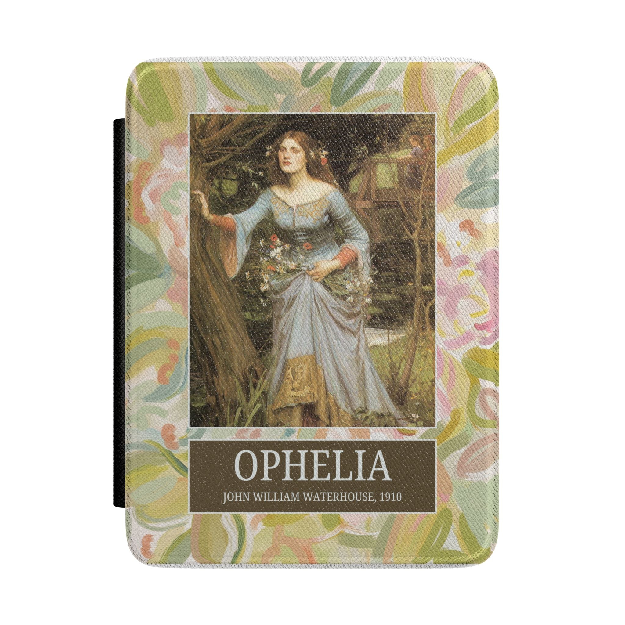 Ophelia William Shakespeare E-Reader Case Compatible with Kindle, Maximalist Romance Reader Gift for Bookworm, John William Waterhouse