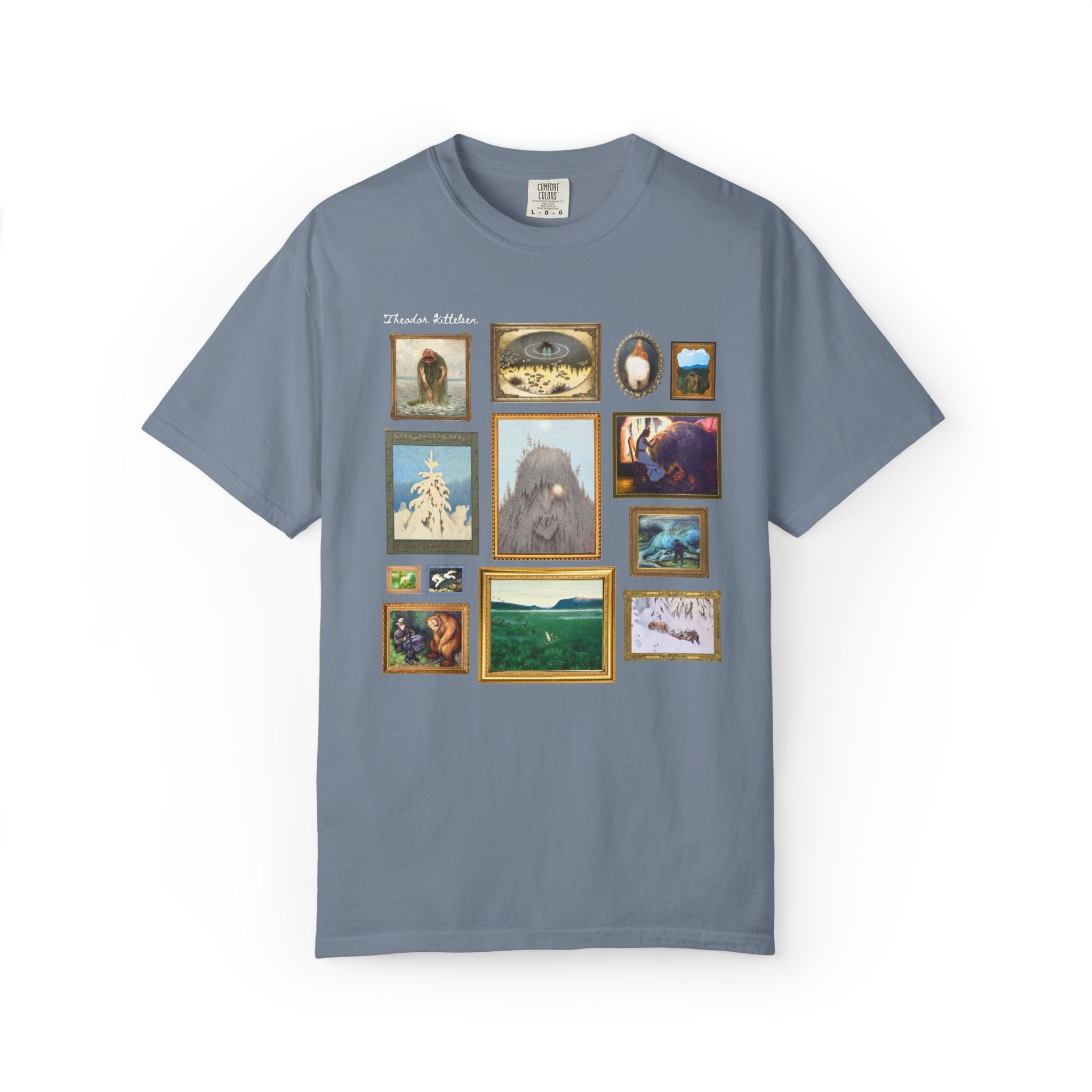 Theodor Kittelsen Art Historian Tee Shirt: Norwegian Art History, Early 1900s and Late 19th Century Fairy Tale and Folk Tale Famous Paintings