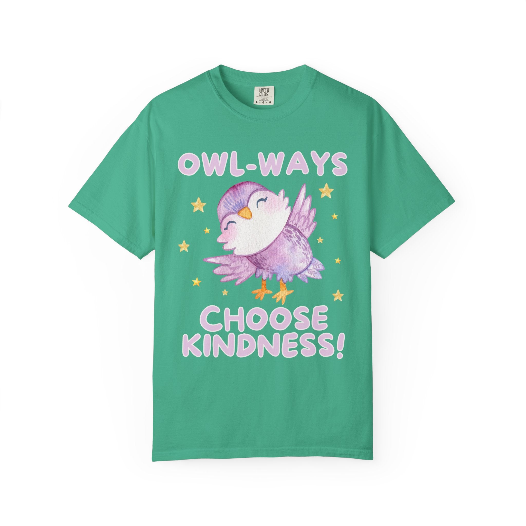 Cute School Teacher or School Librarian Tee Shirt for Friend Who Loves Owls: Owl-Ways Choose Kindness! Positive Affirmation Tee for Teacher