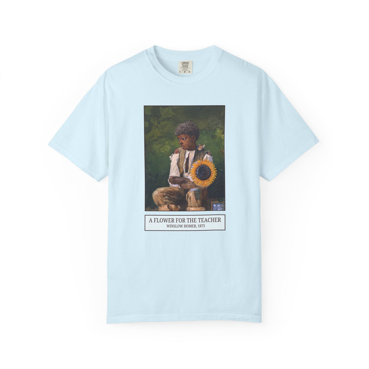 A Flower for the Teacher by Winslow Homer Tee Shirt: American Art History or Museum Lover Gift for Teacher, 19th Century and Early 1900s US Painter