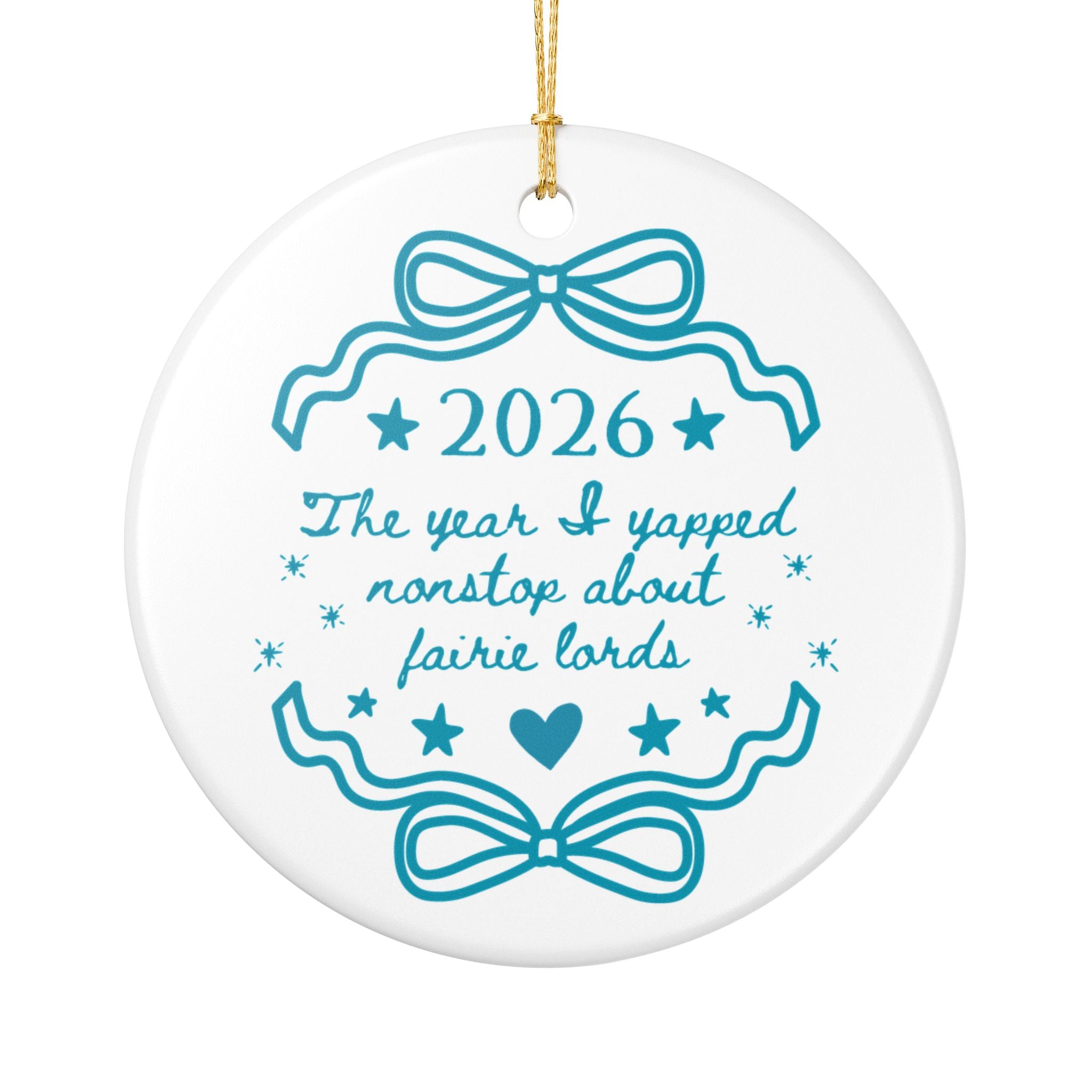 Romantasy Reader Gift, Fantasy Romance Reader Who Loves Books with Fae: The Year I Yapped Nonstop About Fairie Lords, Bookish Holiday Gift