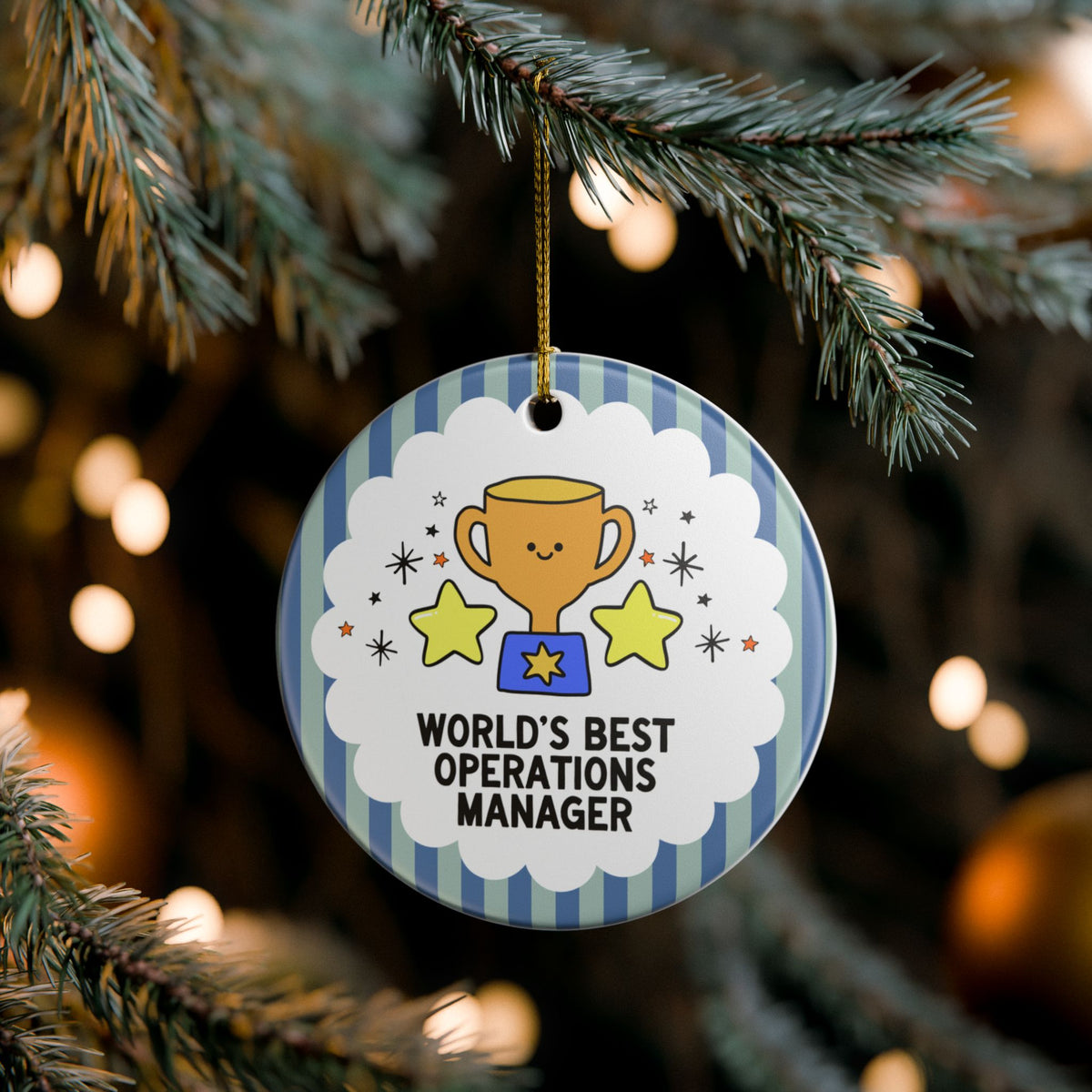 World's Best Operations Manager: Funny Co-Worker Gift for Operations Management Team, Gift for Employee or Operations Manager Boss