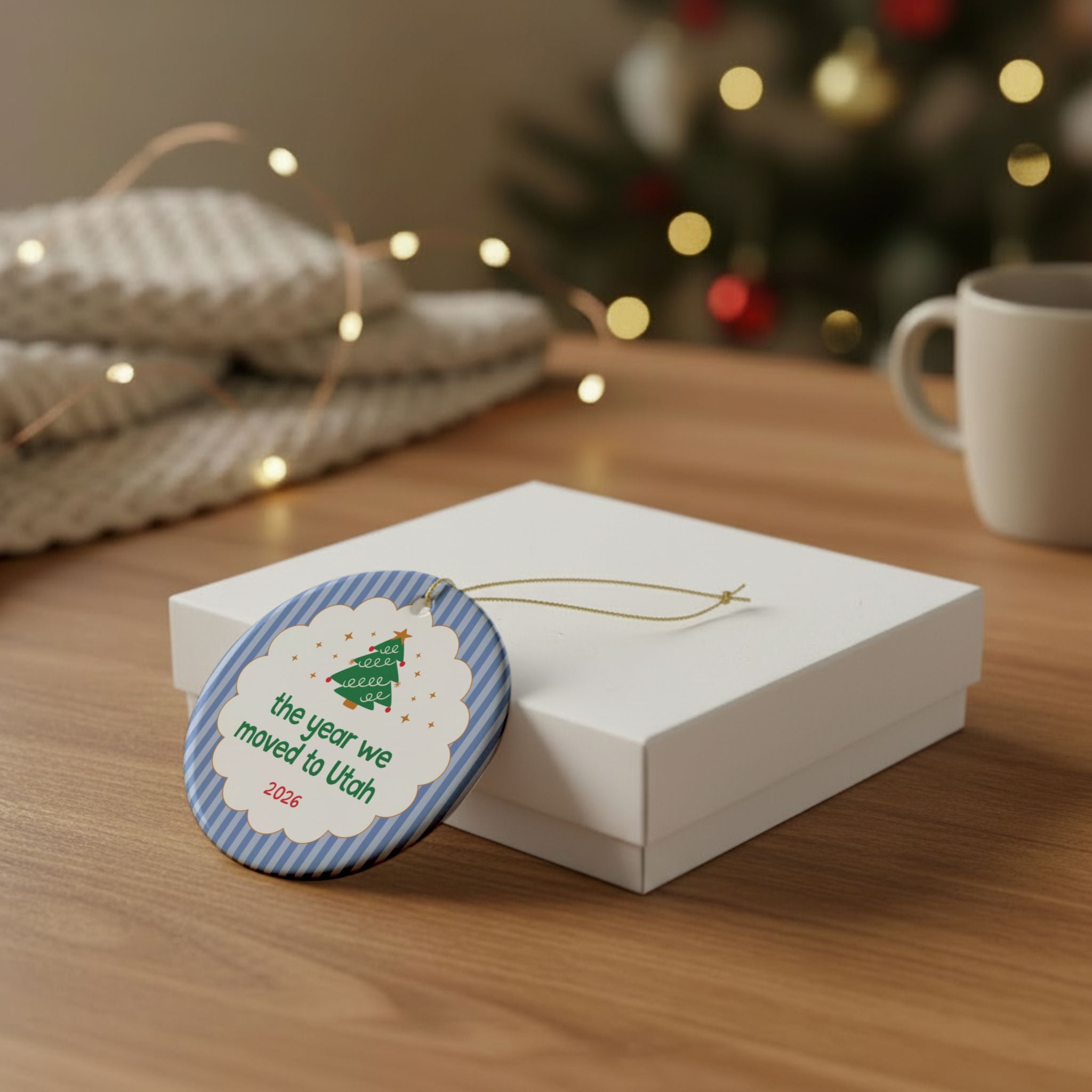 2026: The Year We Moved to Utah Nostalgic Christmas Ornament for Family Who Moved to Utah in 2026, Cute Moving Gift for Best Friend