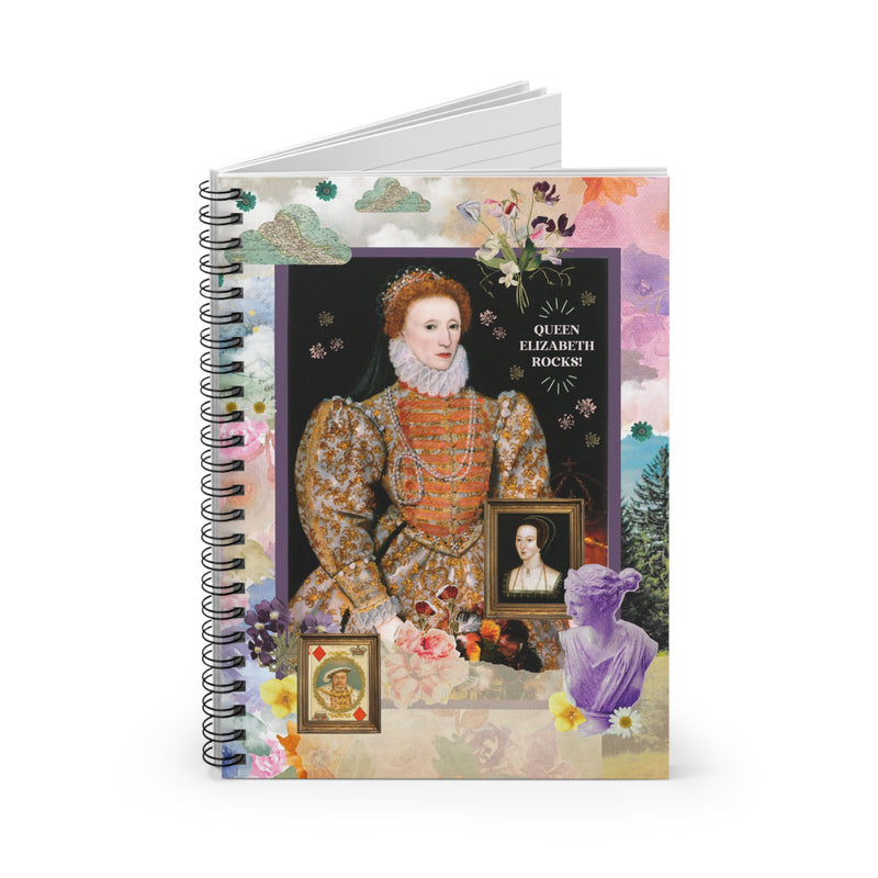 queen Elizabeth I spiral notebook for history major of professor