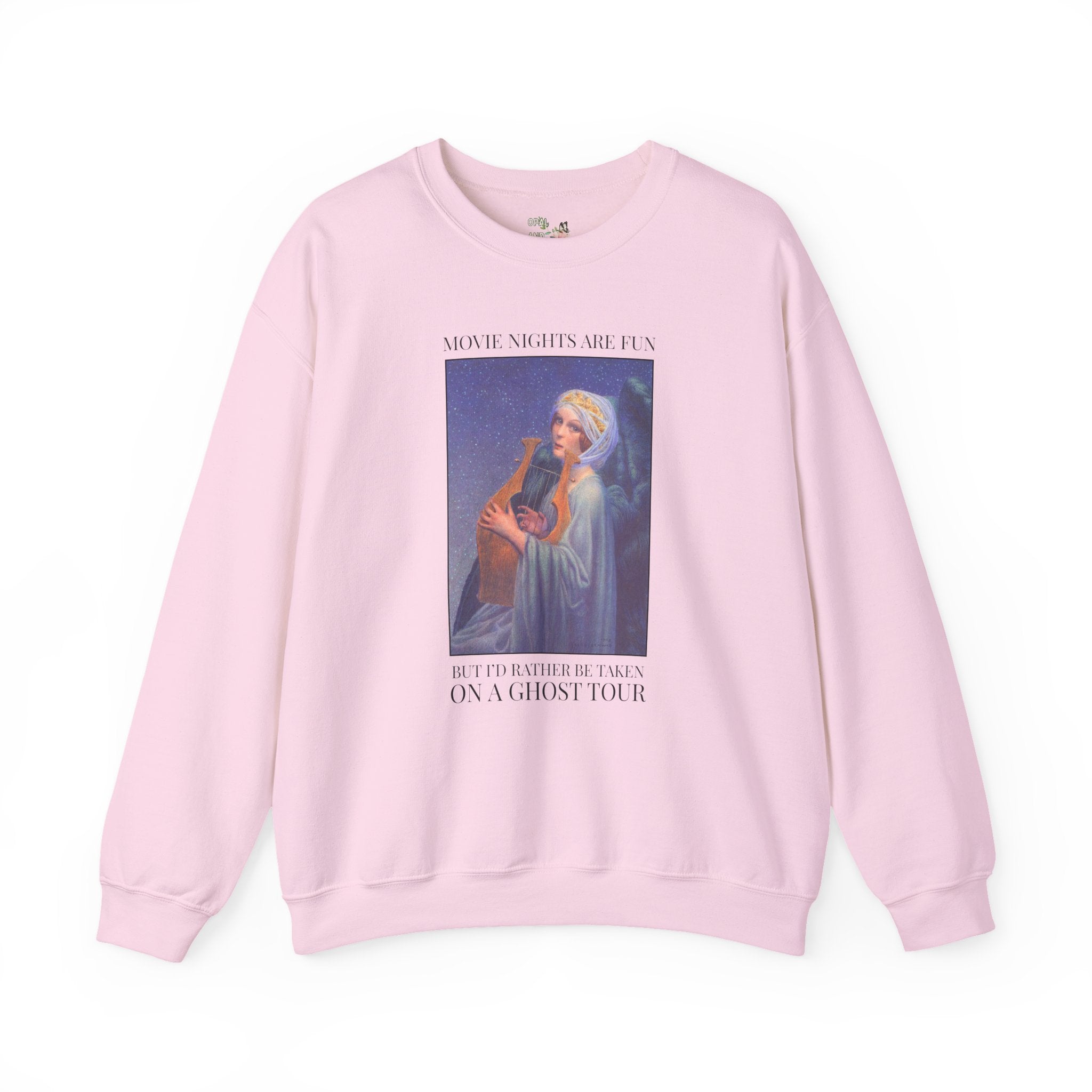 Spooky Season Art History Buff Sweatshirt for Friend Who Loves Ghost Tours, Spooky History Lover Gift, Colorful Halloween Ghost Lover Crewneck