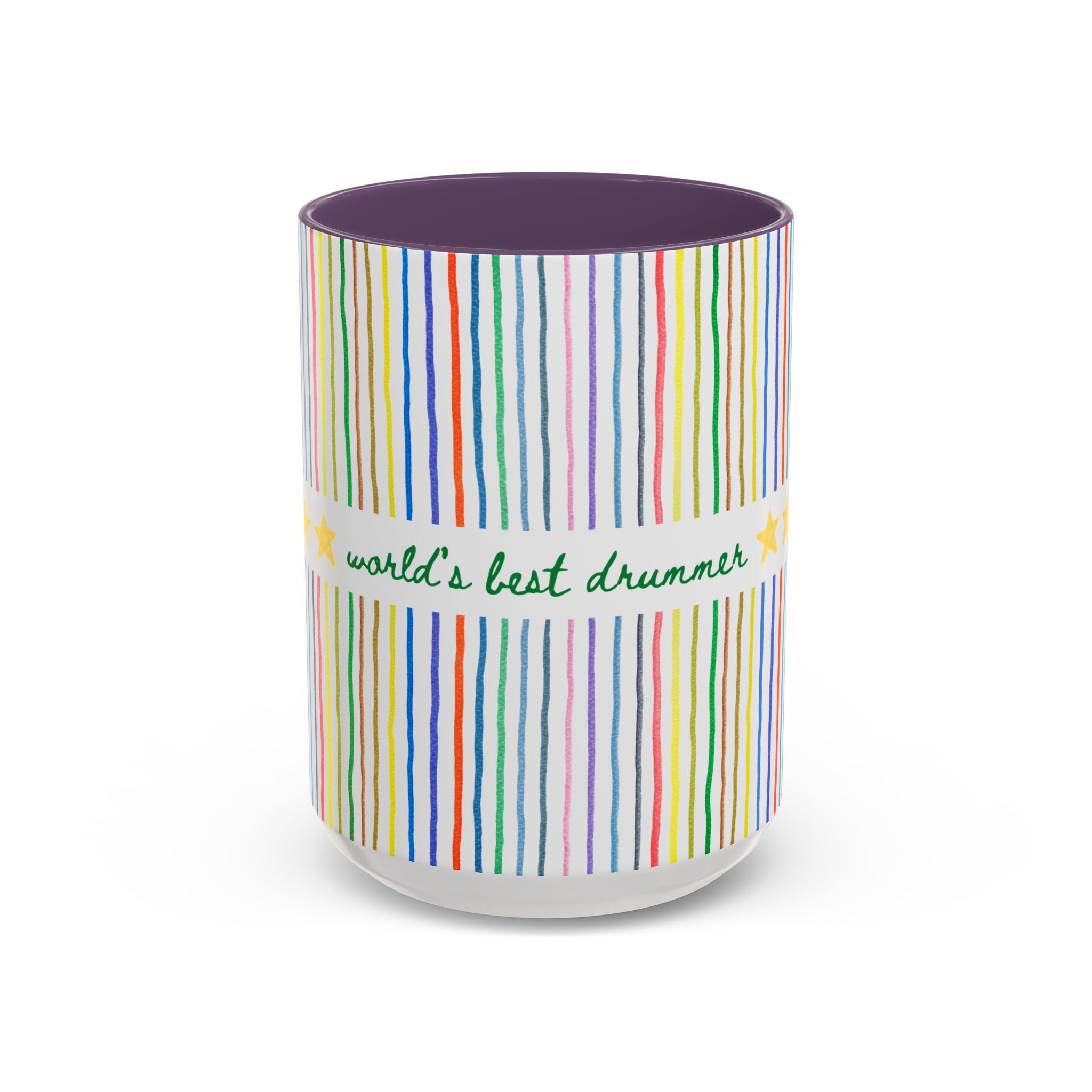World's Best Drummer: 15 Oz Coffee Mug for Friend or Mom Who Loves Playing Drums, Funny Marching Band or Garage Band Drummer Musician Gift