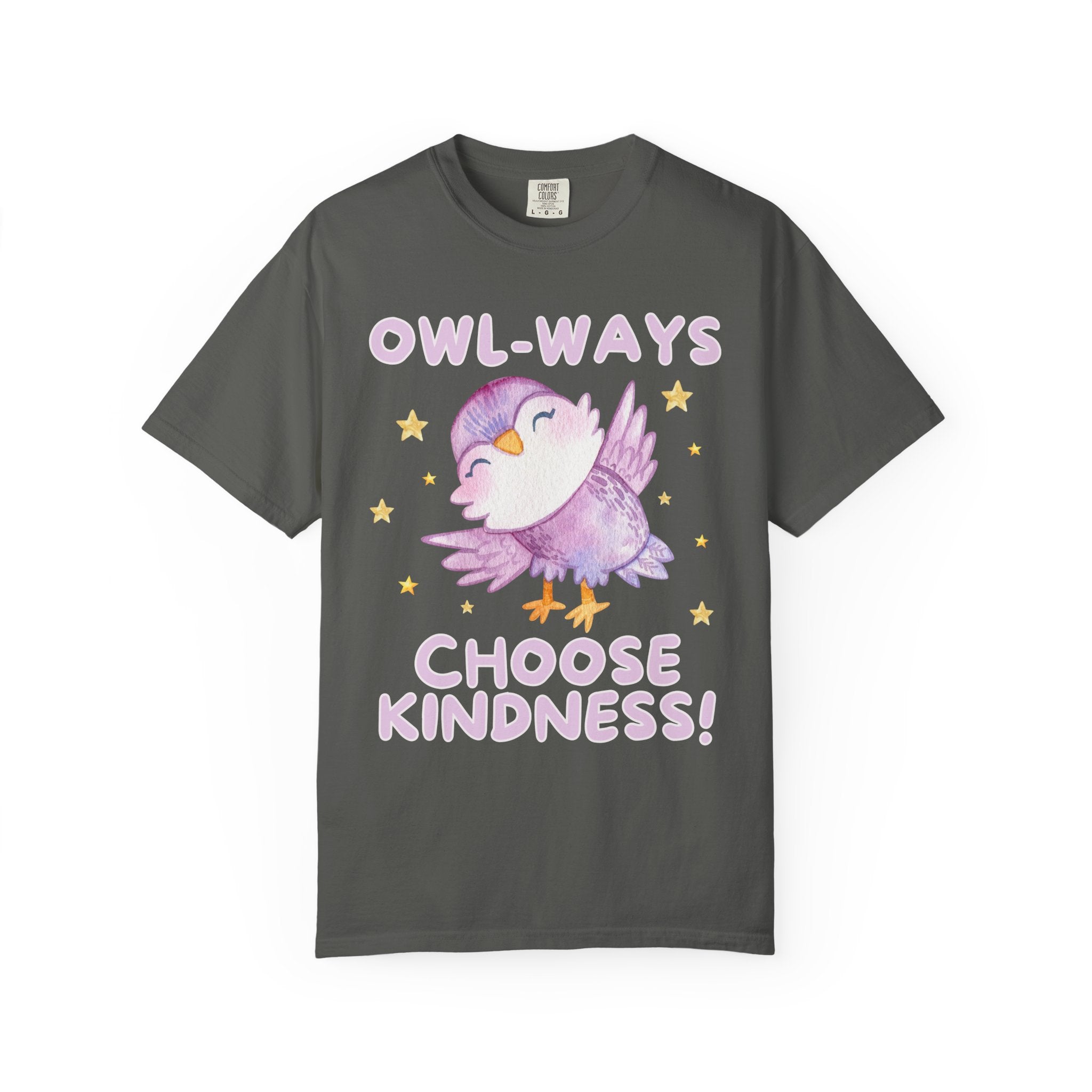 Cute School Teacher or School Librarian Tee Shirt for Friend Who Loves Owls: Owl-Ways Choose Kindness! Positive Affirmation Tee for Teacher