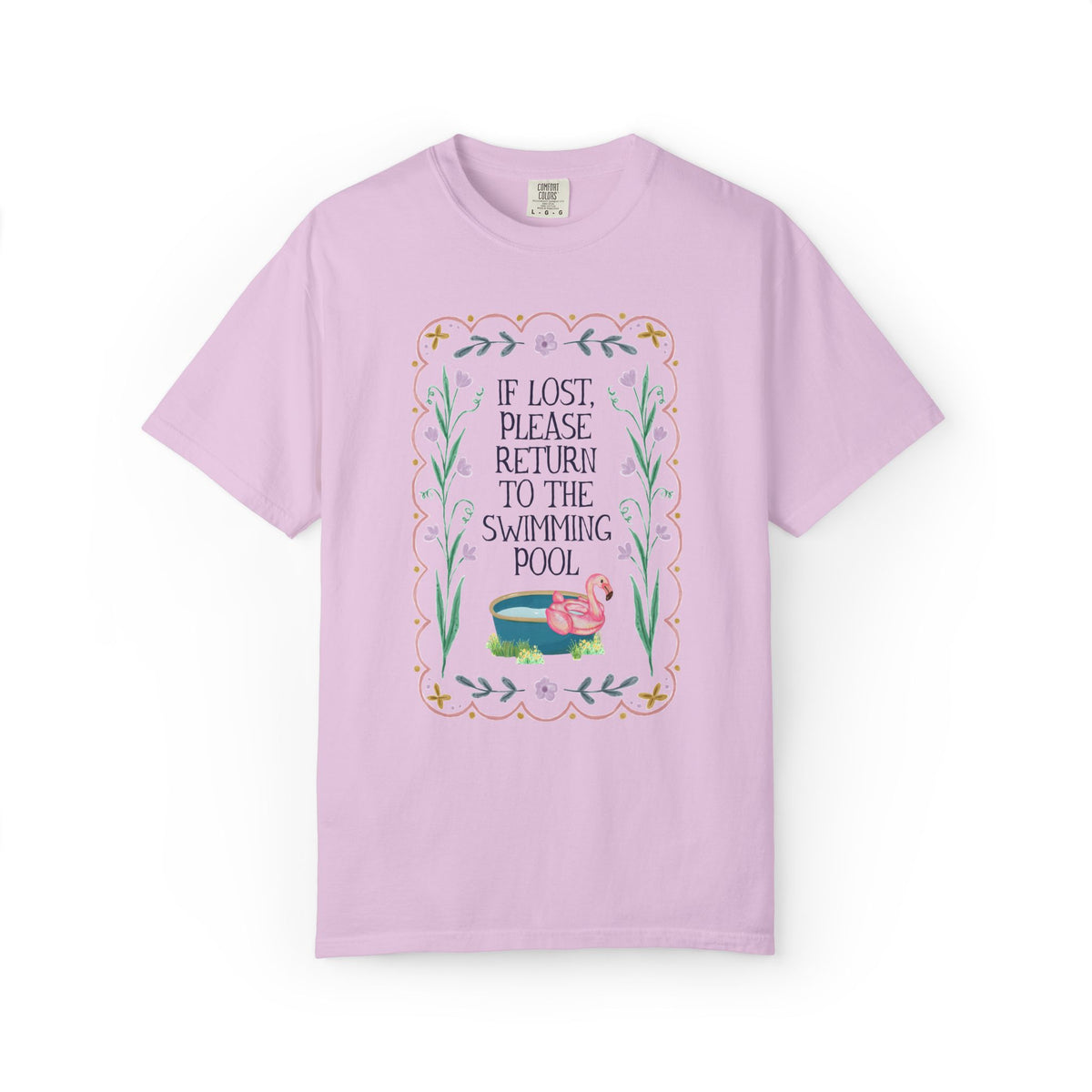Gift for Swimmer: If Lost, Please Return to the Swimming Pool, Funny Sarcastic Nostalgic T-Shirt for Mom with a Pool or High School Swim Team