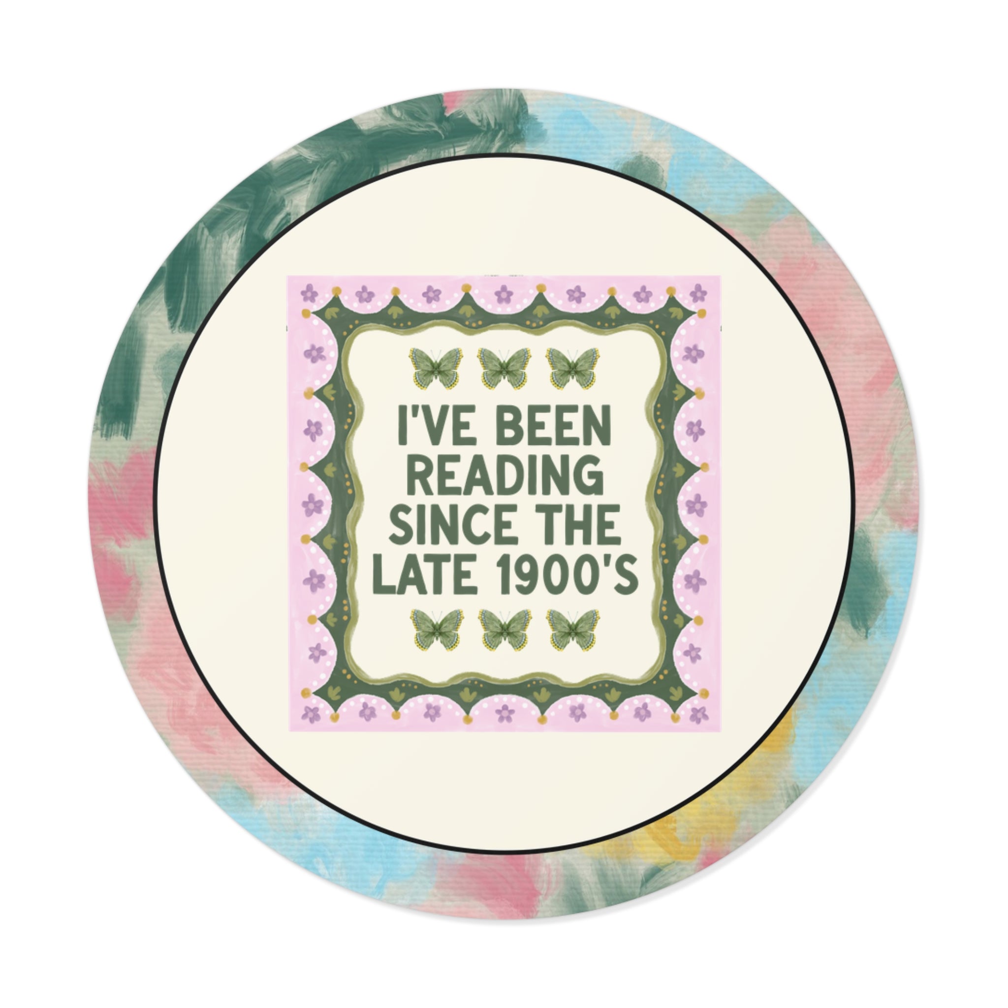 I've Been Reading Since the Late 1900's Funny Book Lover Sticker for 40th Birthday or Reader Born in the 1990s, Silly Fiction Literature Sticker