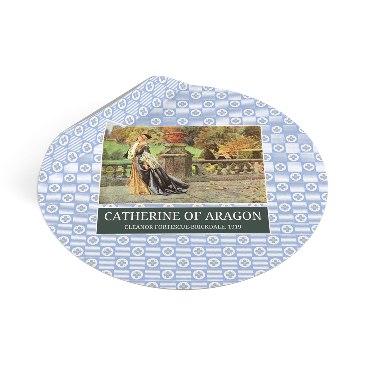 Catherine of Aragon Tudor History Art History Buff Sticker, Famous Painting by Eleanor Fortescue-Brickdale, European Royal History Decal
