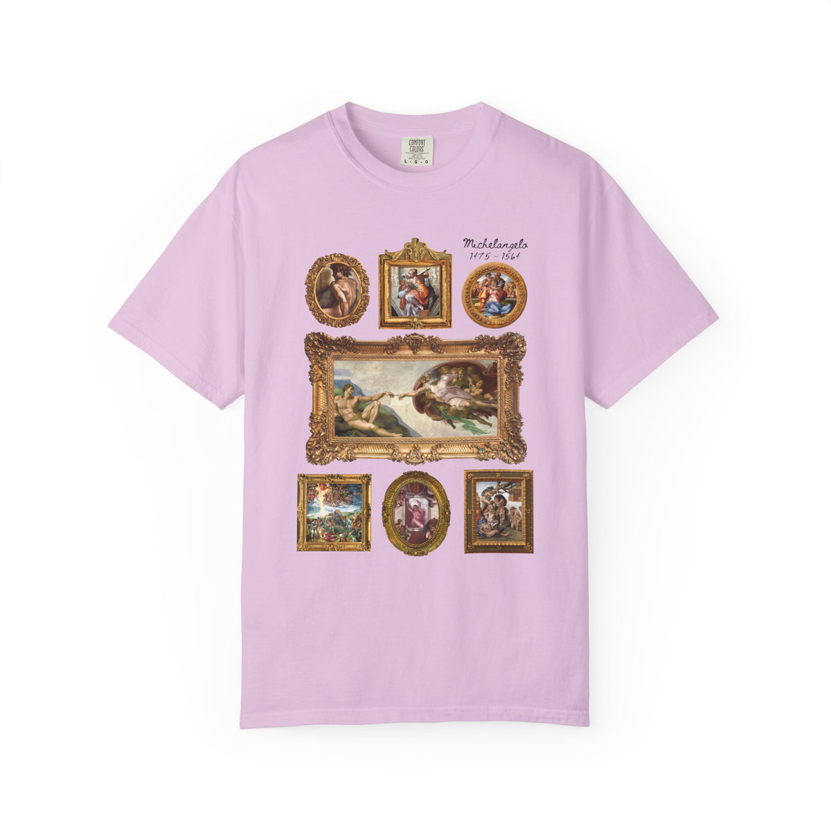 Michelangelo Art History Tee Shirt for Humanities Major Who Loves High Renaissance Art or the Sistine Chapel, 16th Century Roman History Tee